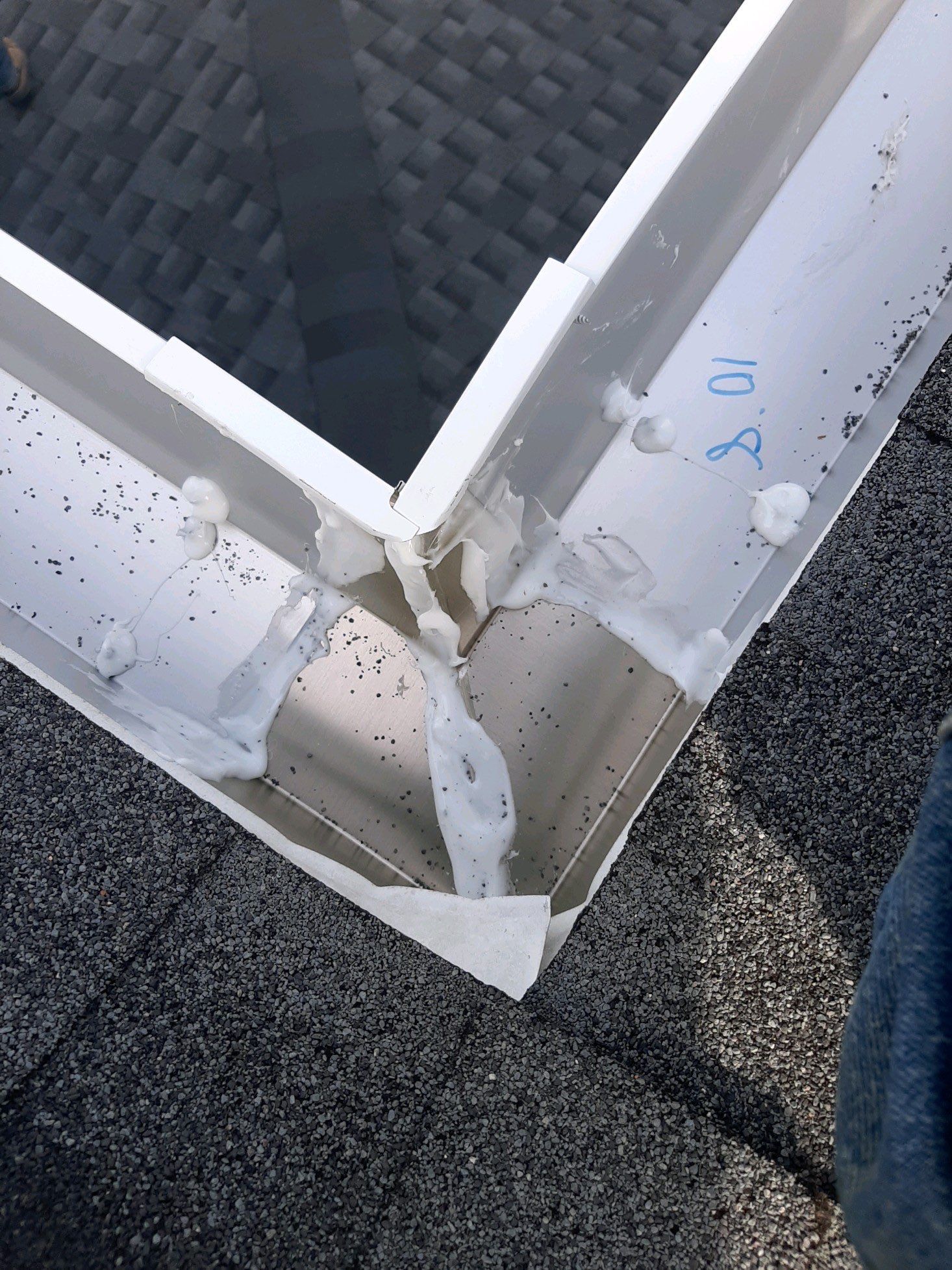 Gutter Installation Using White K-Style 6 Inch Seamless Gutters by Gutter Professors