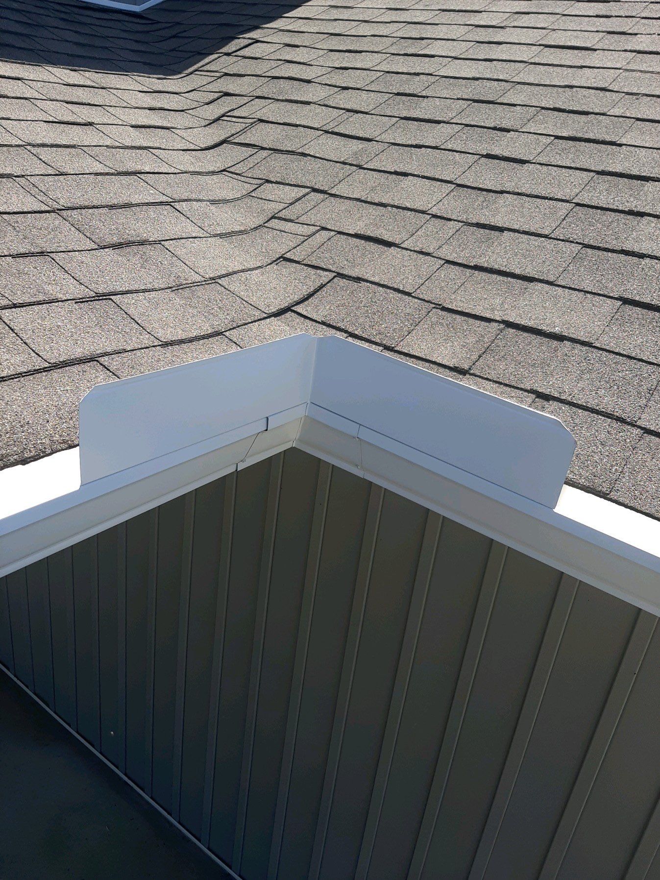 Gutter Installation Using White K-Style Seamless Gutters by Gutter Professors