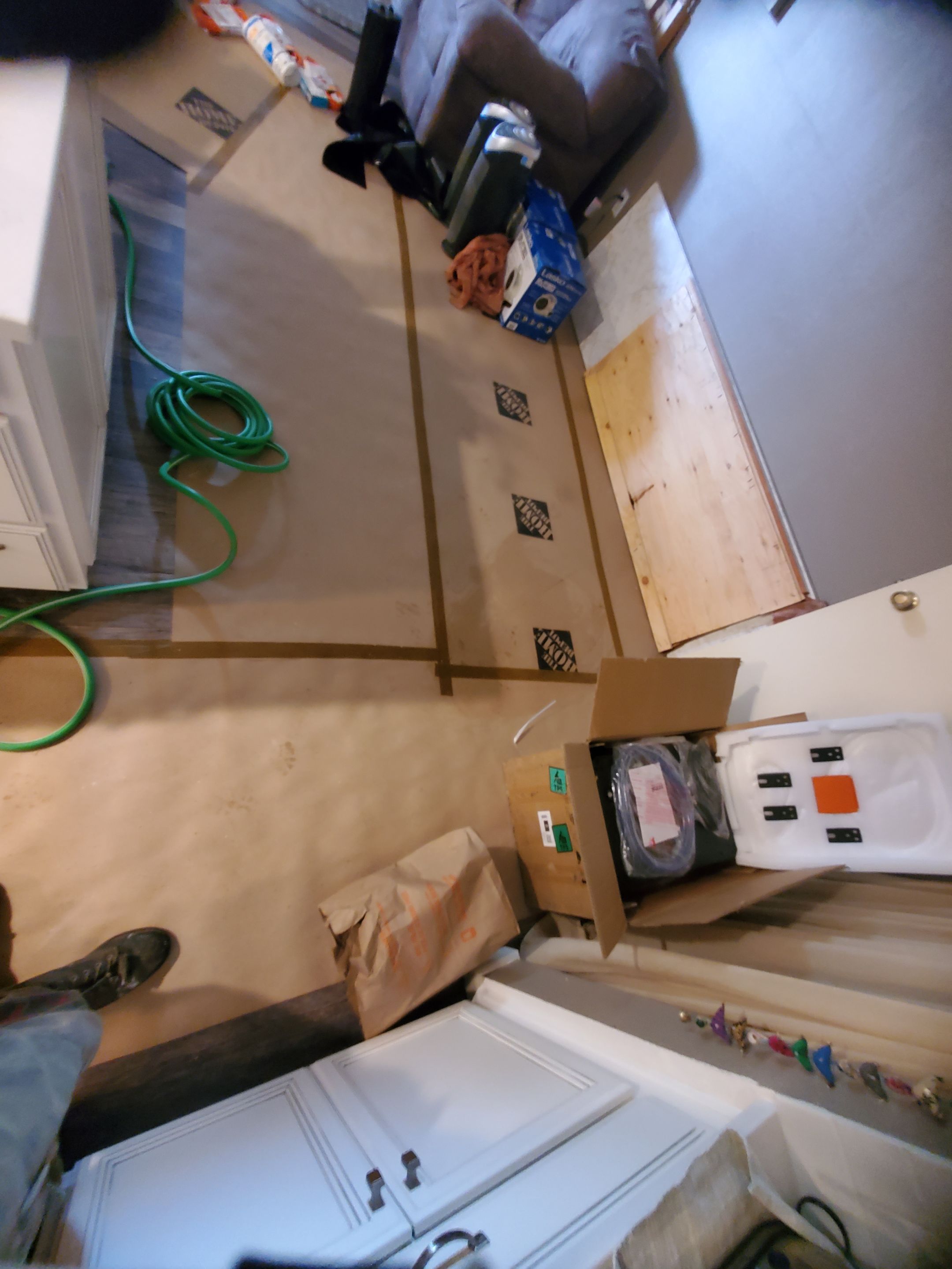 Water Damage using Air Movers by Construction Now LLC