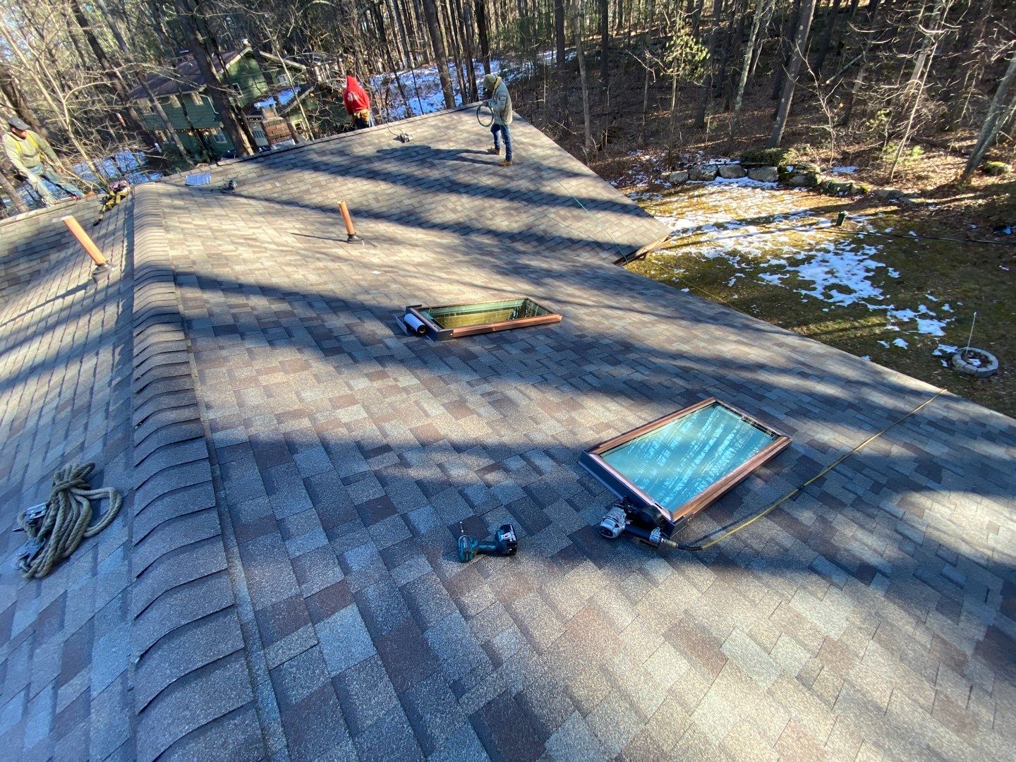 Residential Roofing Installation using Owens Corning TruDefinition by Sensible Home Solutions