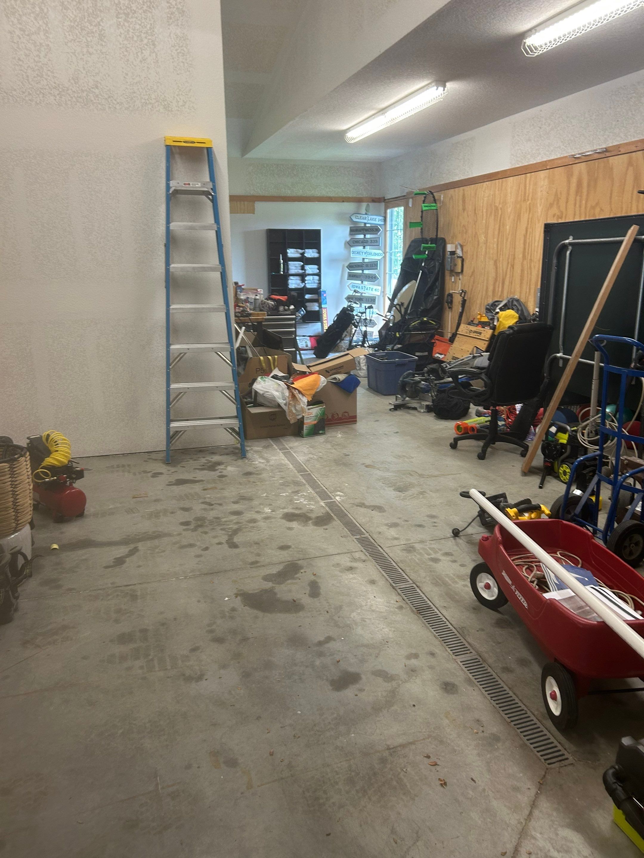 Basement Flake Floor Coating Installation in Johnston by Revival Concrete Coatings