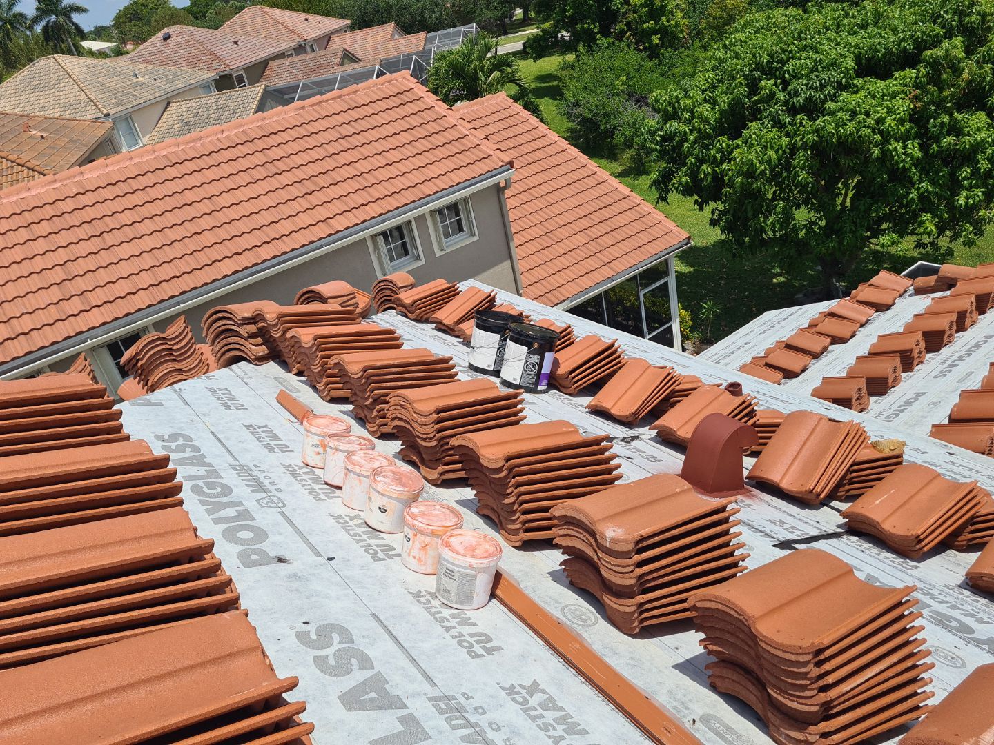 Residential Roofing Installation using Eagle Roofing Tile by BLUES BROTHERS ROOFING