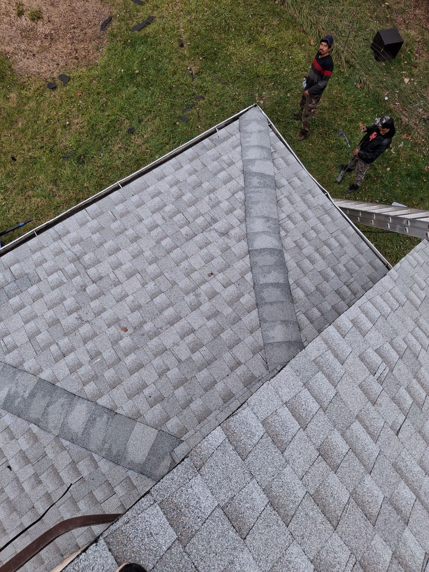 Residential Roofing Installation using GAF Timberline HDZ Fox Hollow Grey by Rainstoppers Roofing