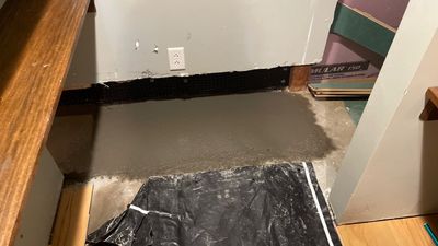 Interior Drain Tile in a Finished South Minneapolis Basement