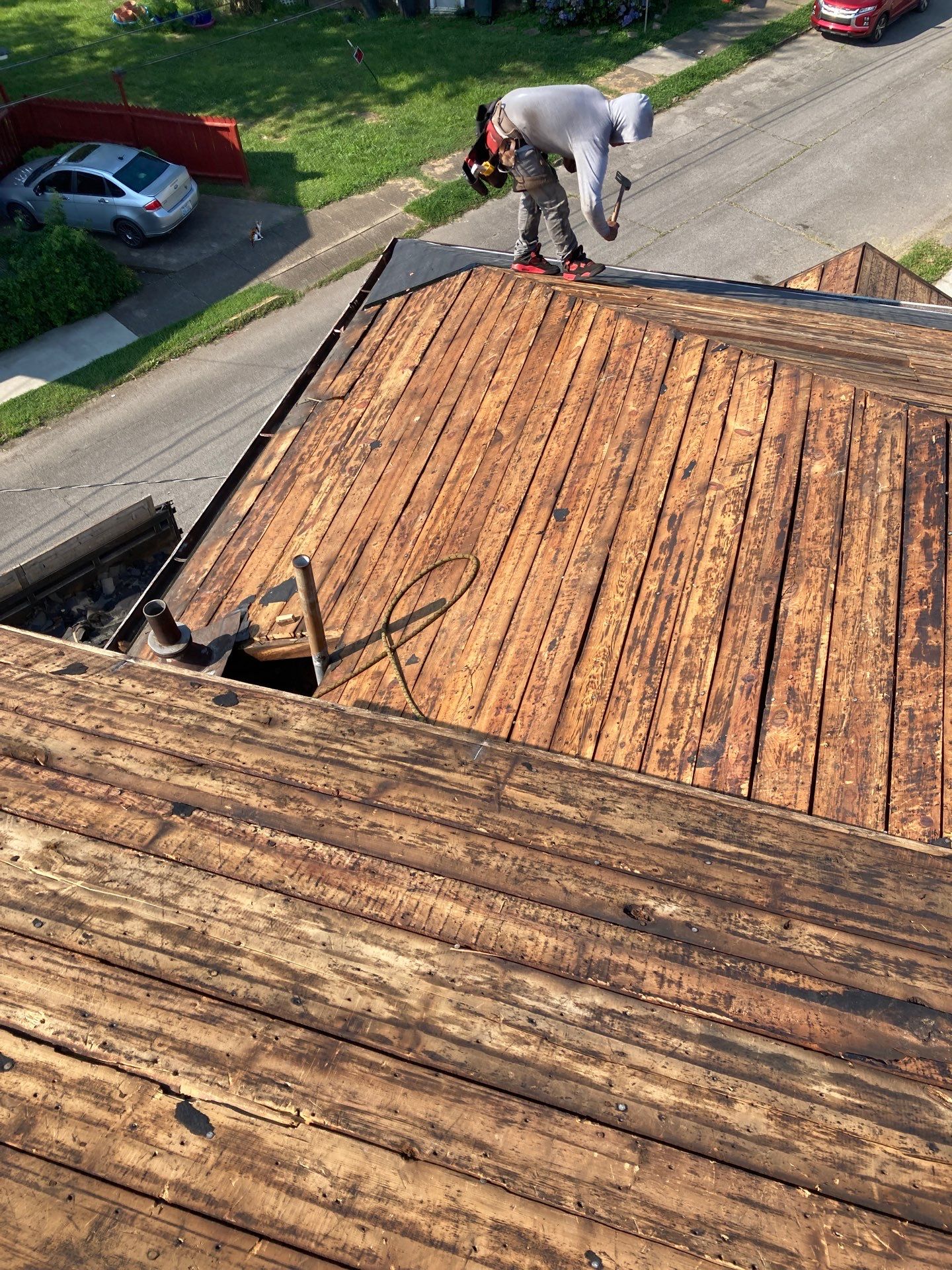 Residential Roofing Installation using GAF TImberline HDZ Hickory by Rainstoppers Roofing