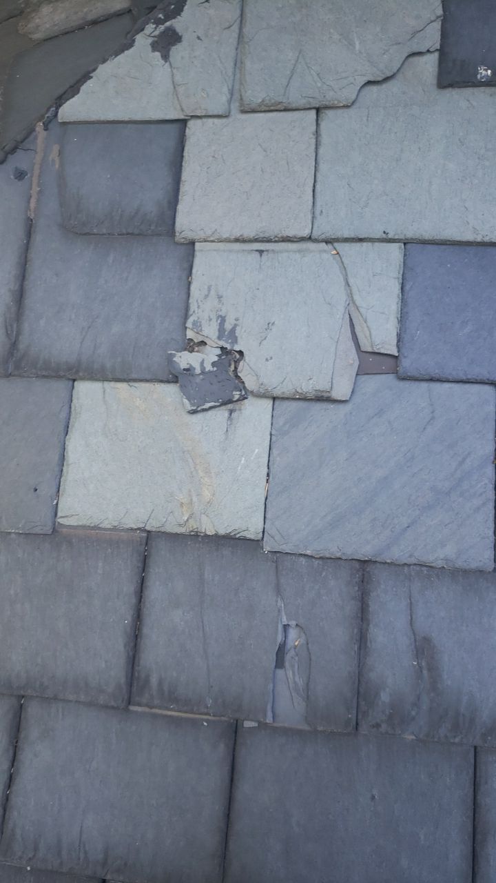 Slate Roof Repair & Gutter Cleaning in Roland Park by Roof Right Inc