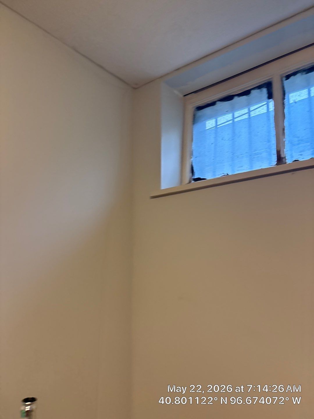 Basement Window Installation and Security Bar Upgrades in Lincoln by CompanyCam Sales Demo