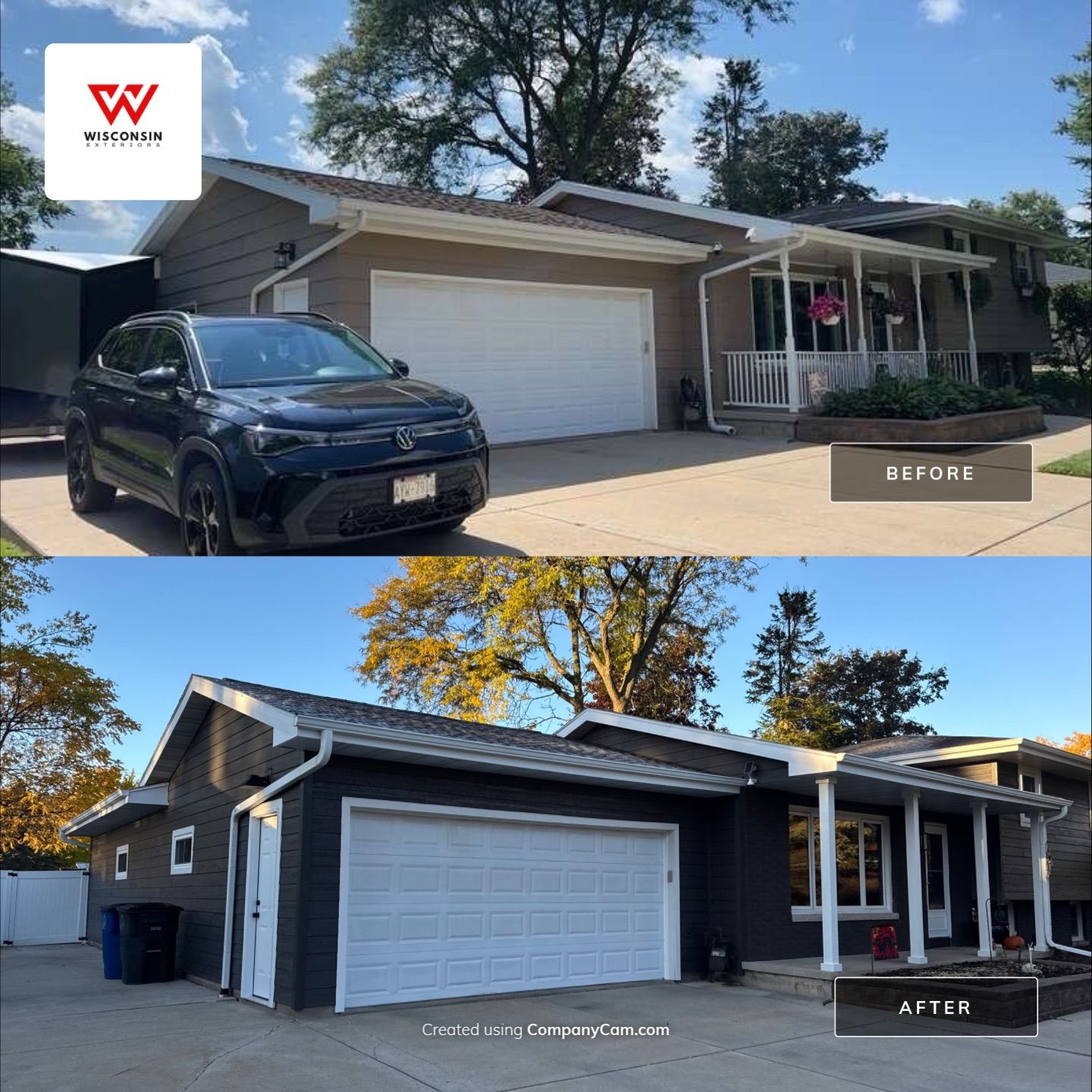 Full Exterior Siding and Gutter Replacement in Green Bay by Wisconsin Exteriors