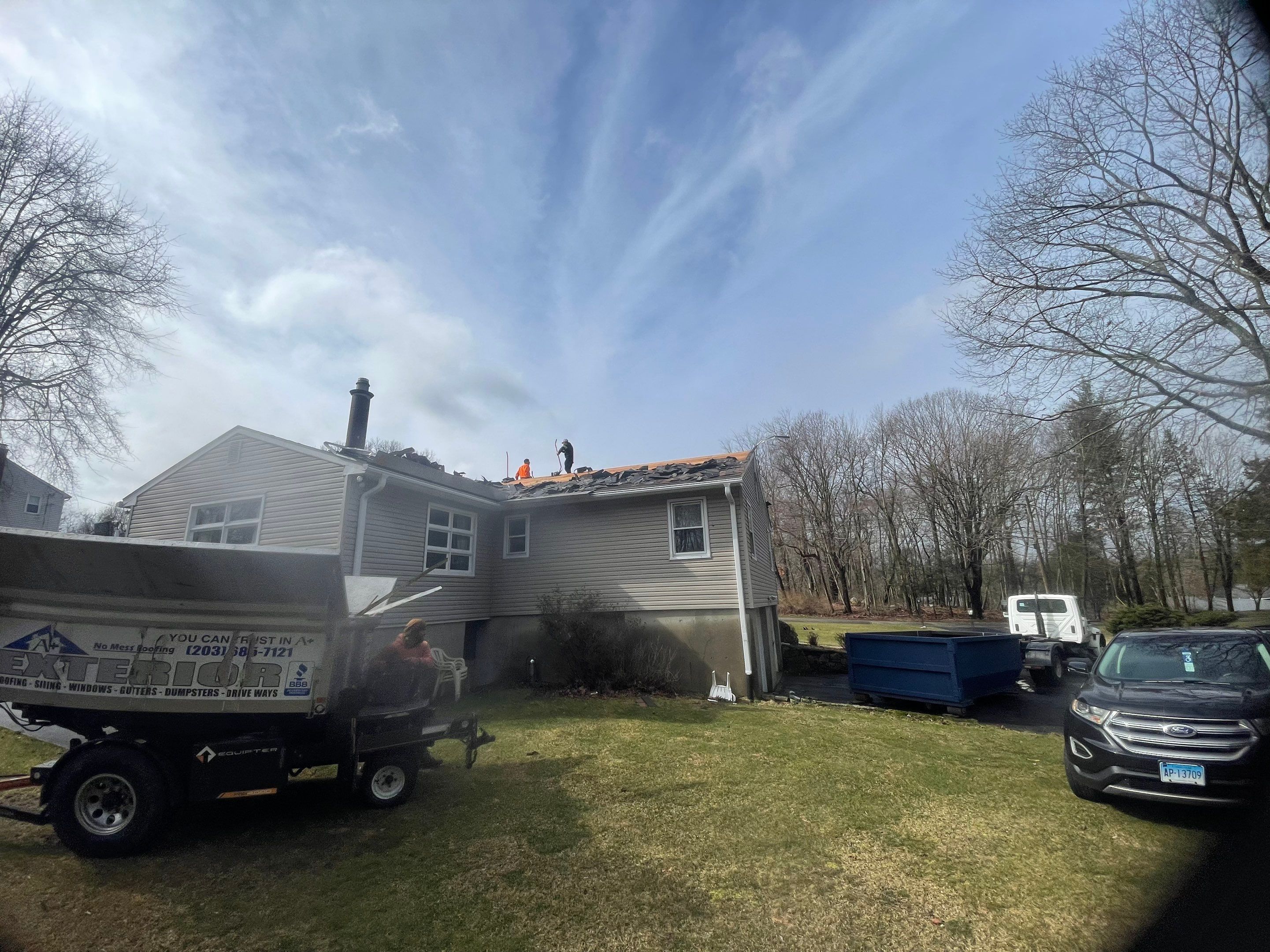 Residential Roofing Installation using Owens Corning TruDefinition Duration Designer - Black Sable by A Plus Exterior