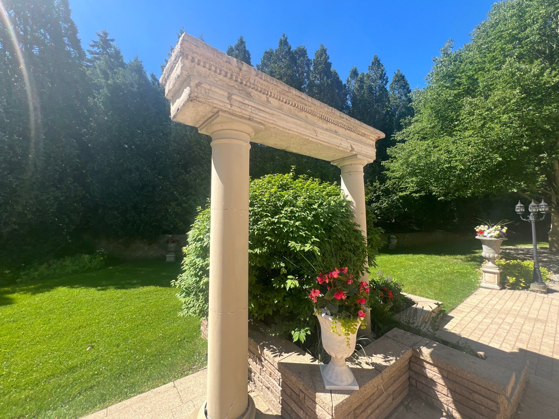 concrete cleaning using Algaecide, soft wash soap by Northern Power Washing LLC.