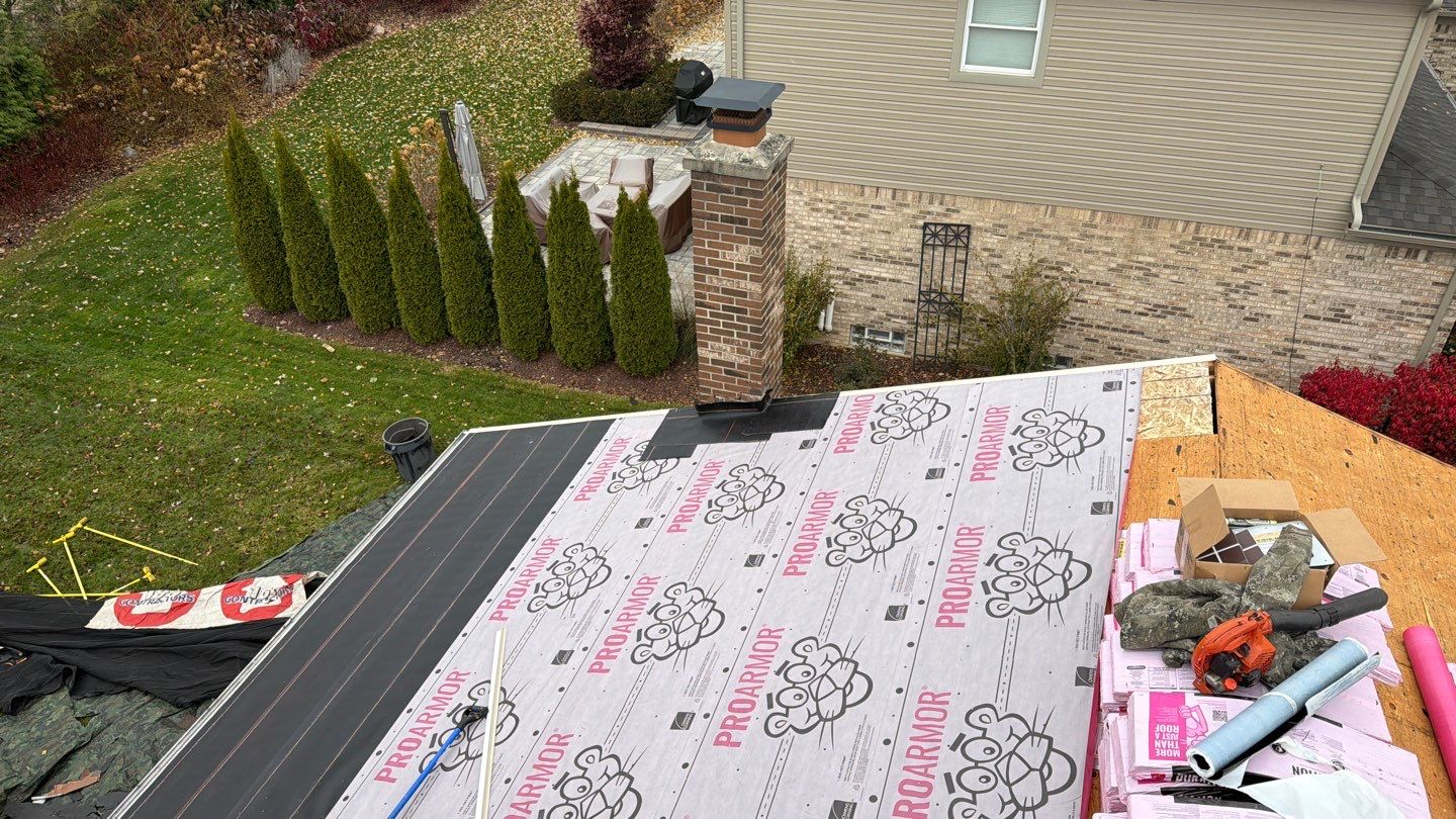 Roof Replacement using Owens Corning Teak by 180 Contractors