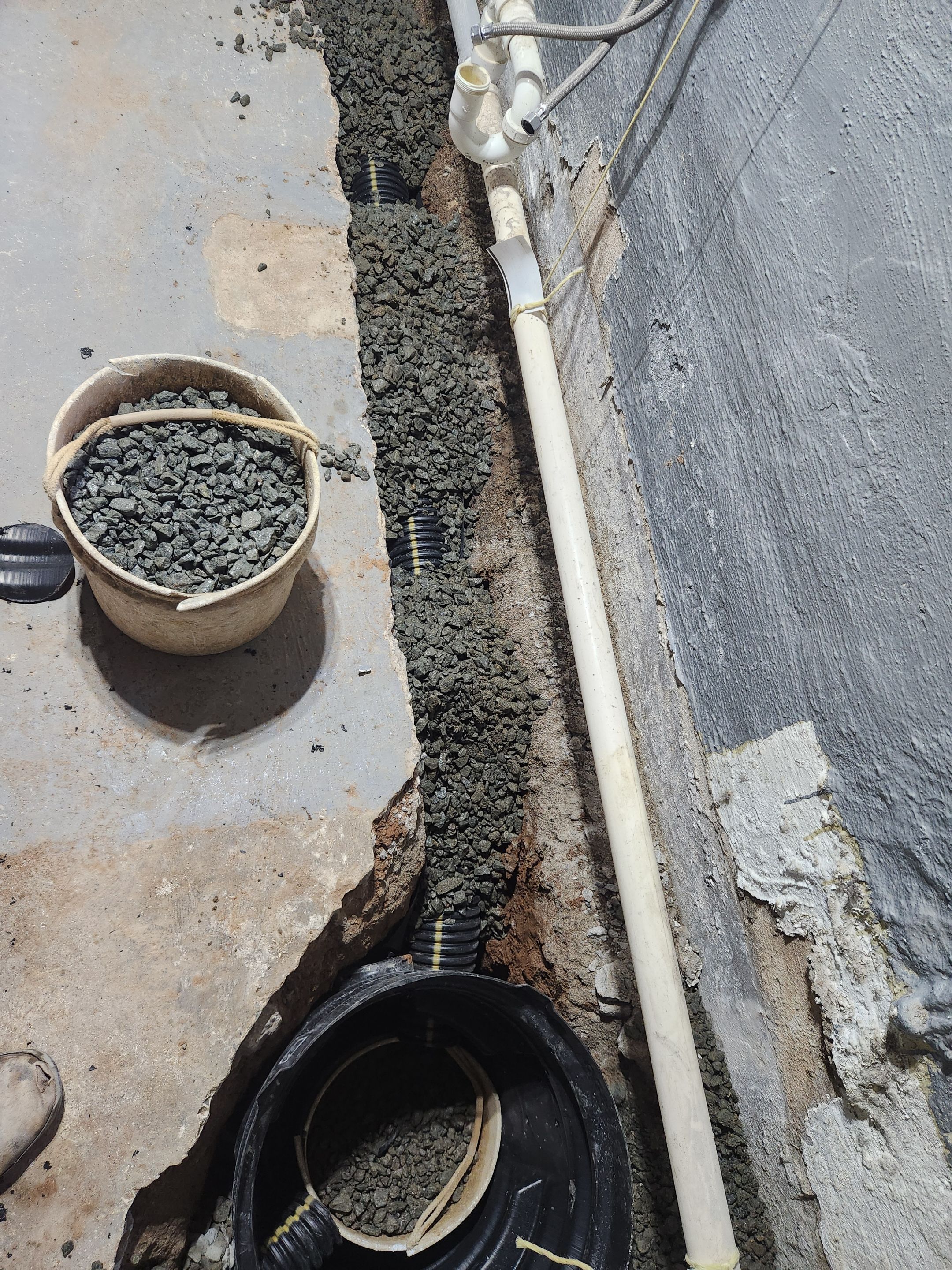 Interior French Drain River Edge NJ by Pure Service Pro, LLC 