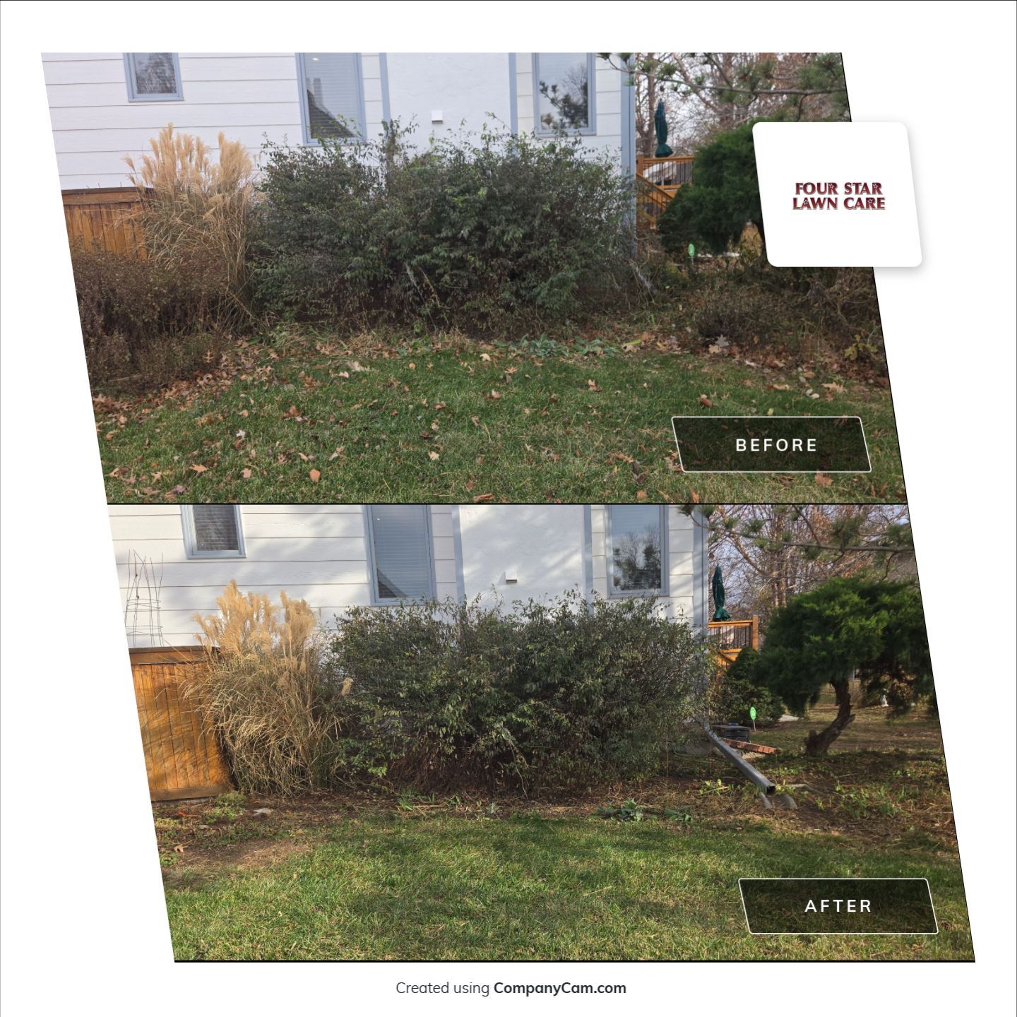 Project in Wichita by Four Star Lawn Care