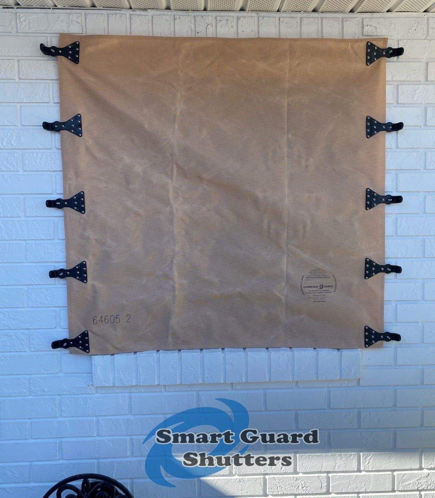 Hurricane Fabric in Tan by Smart Guard Shutters