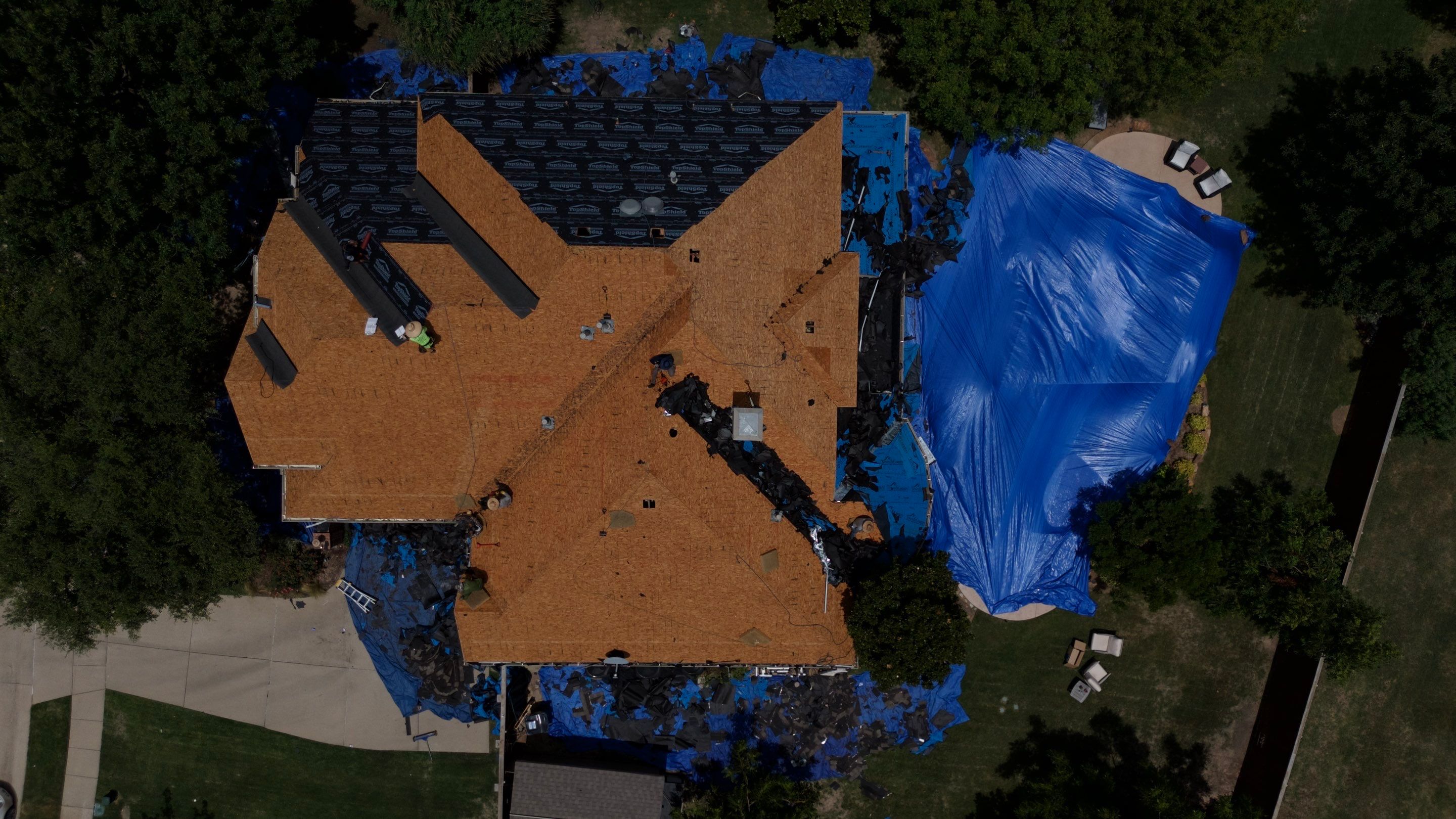 Residential Roof Repair using IKO Dynasty Class 3 Impact Resistant Shingles by Becker Roofing and Exteriors