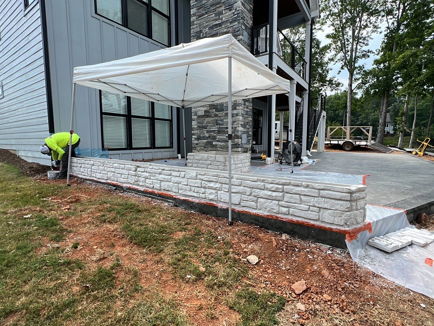 Stamped Concrete Patio by Xtreme Concrete Services