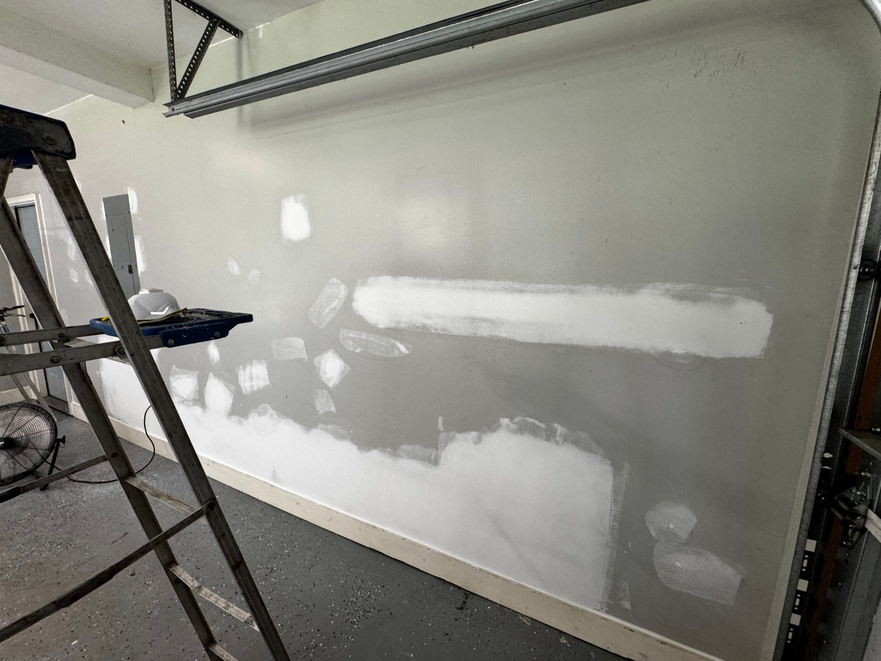 Garage Interior Painting and Drywall Repair in Monroe by PGP Surface Solutions, LLC