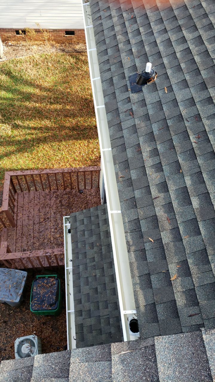 Gutter Cleaning using water by G&H Home Tech Pros LLC