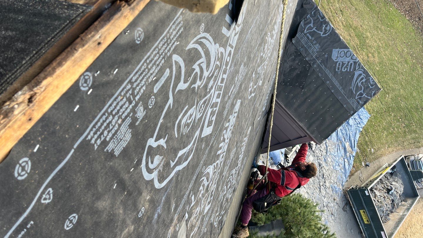 Slate Roof Removal using Atlas Storm Master Slate by Total Exteriors