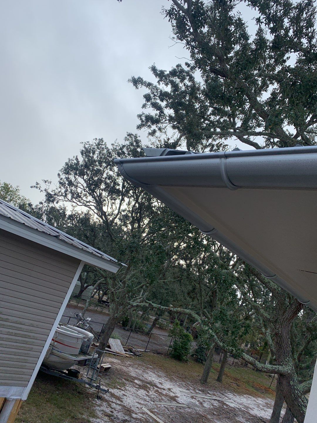 Gutter Installation using Half Round Seamless Gutters by Gutter Professors