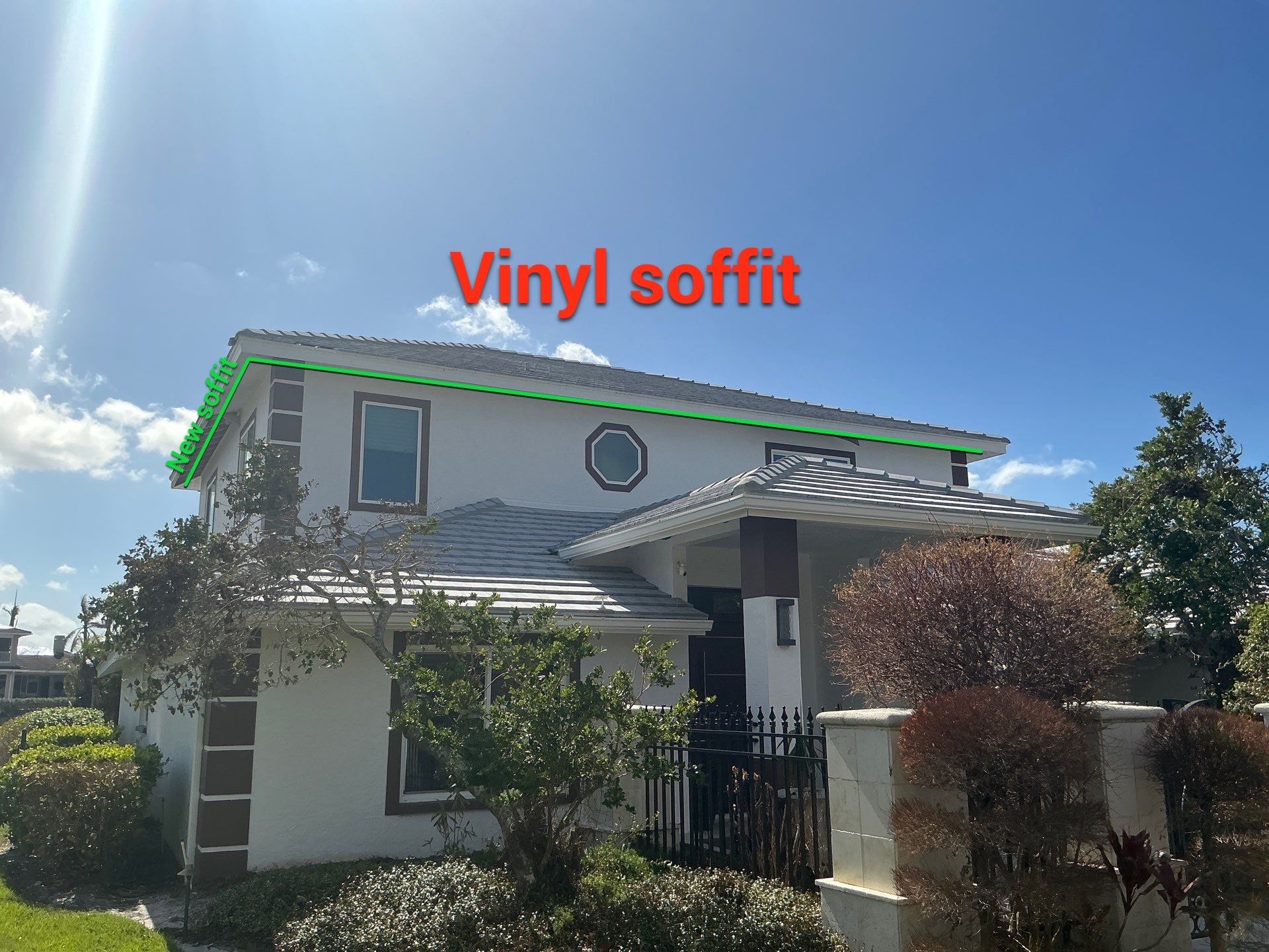 Repainting and Upgrading Gutters in Sarasota FL by Gutter Professors