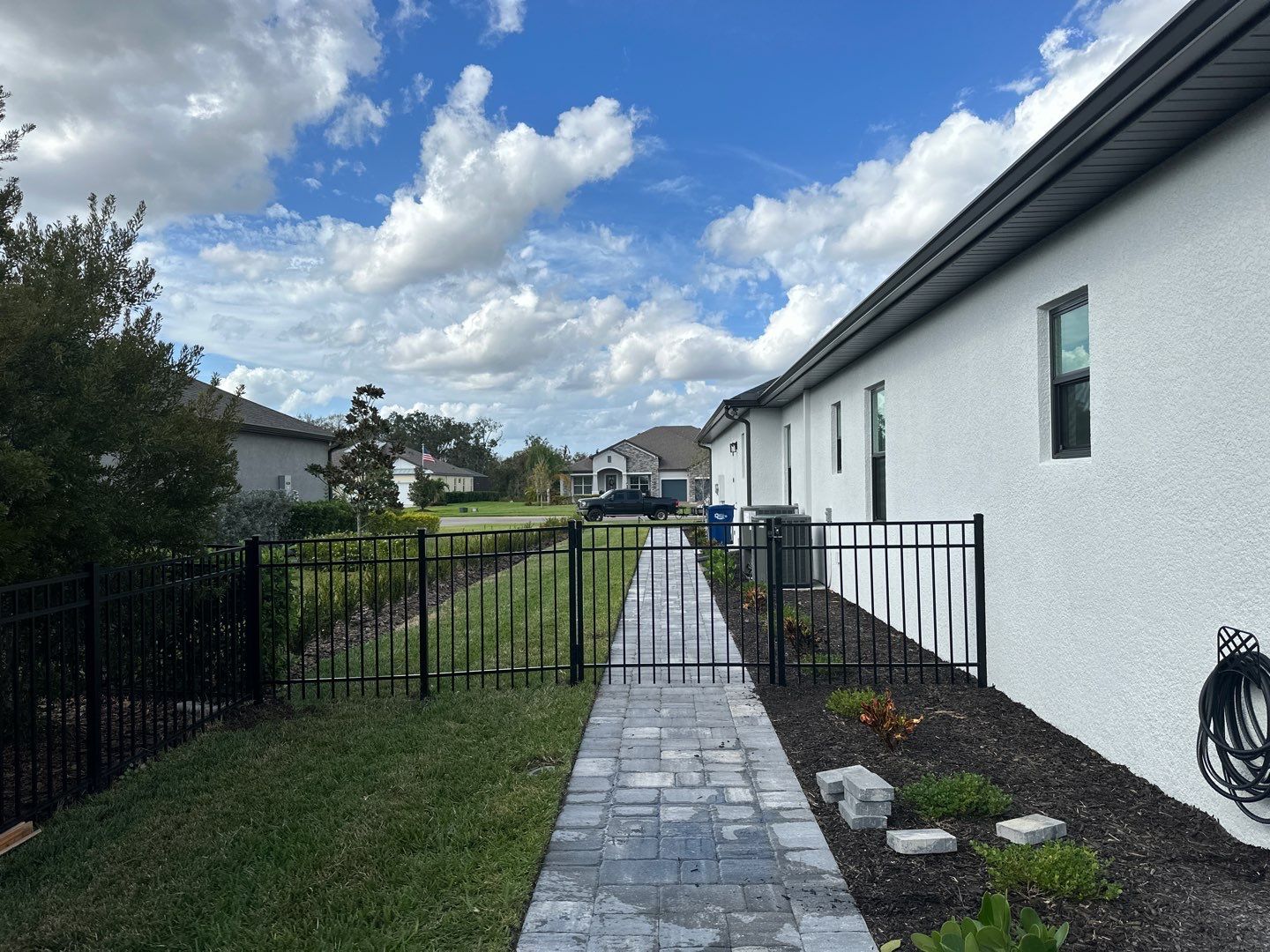 The Reserve at Twin Rivers Black Aluminum Fence Installation In Parrish, FL by Asap fence and gates, LLC