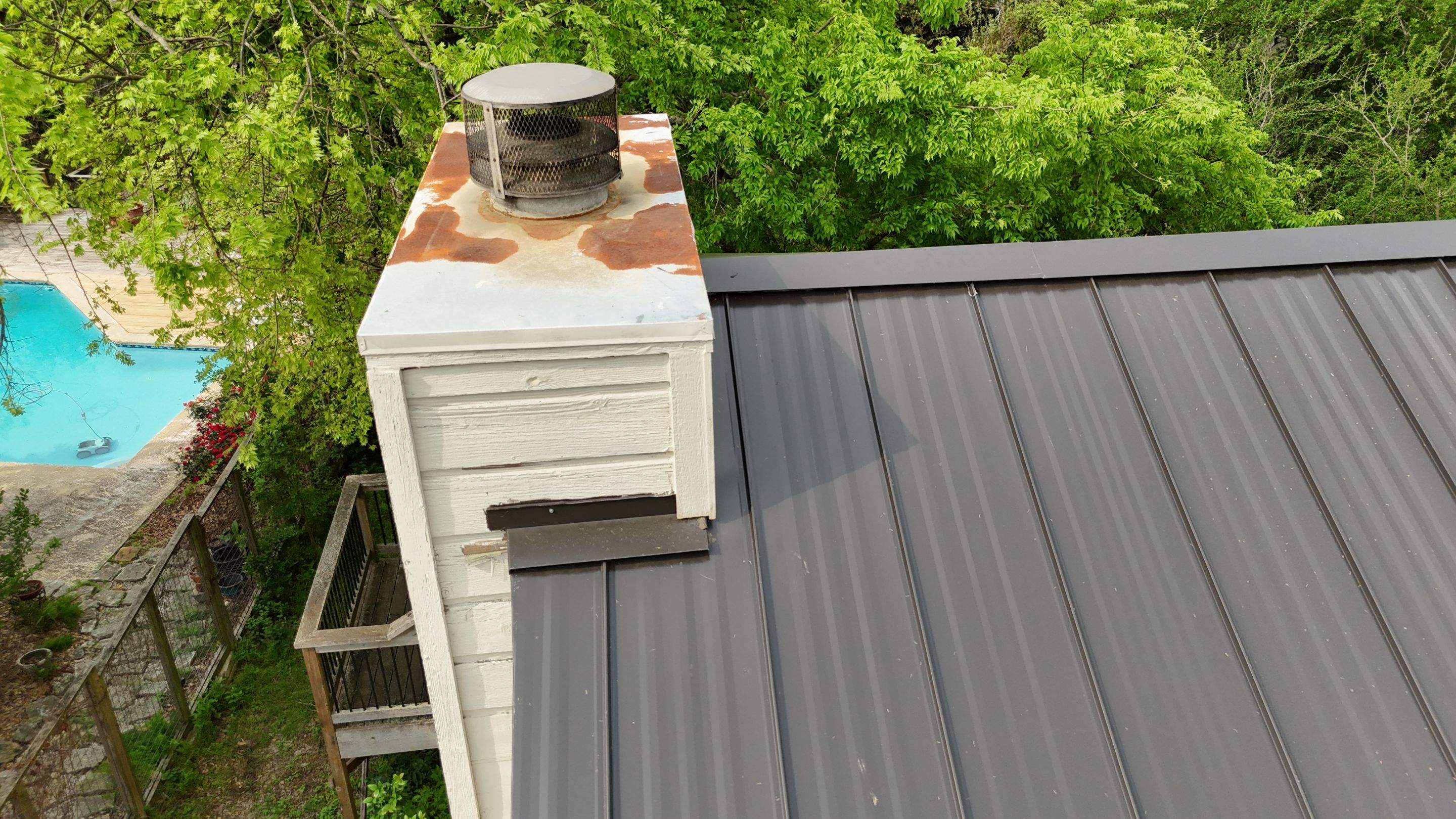 Dark Bronze - L&A Standing Seam with Striations by RoofsOnly.com