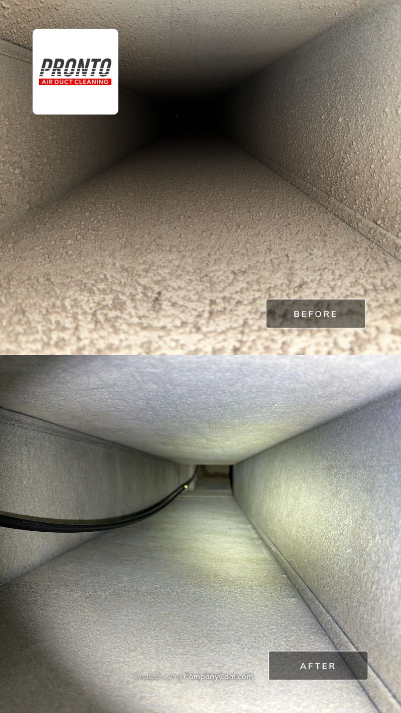 Air duct cleaning using Hypervac by Pronto Air Duct Cleaning