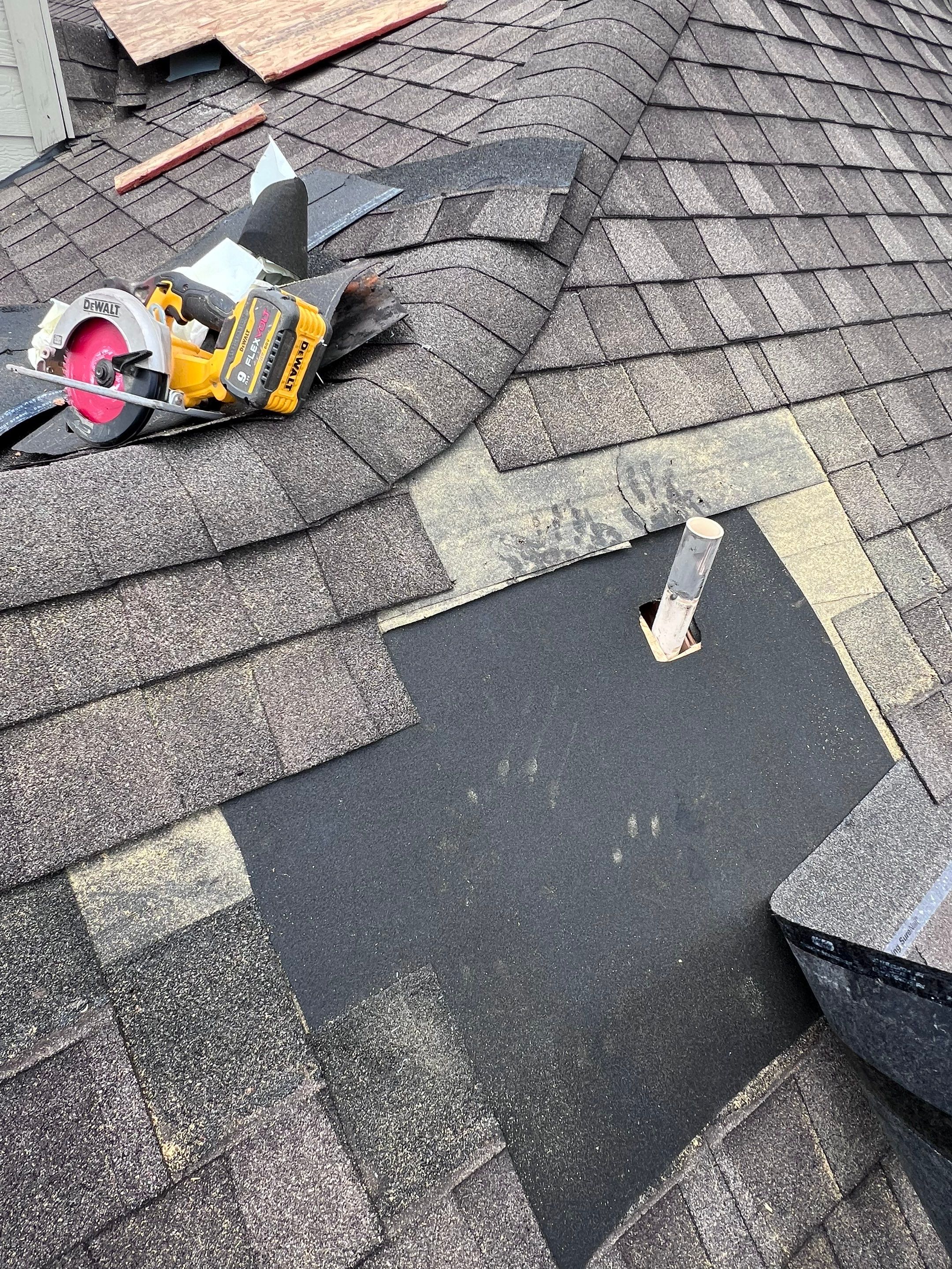 Hail Damage using Owen's Corning Duration (Lifetime) Shingles by Roof Repair Company