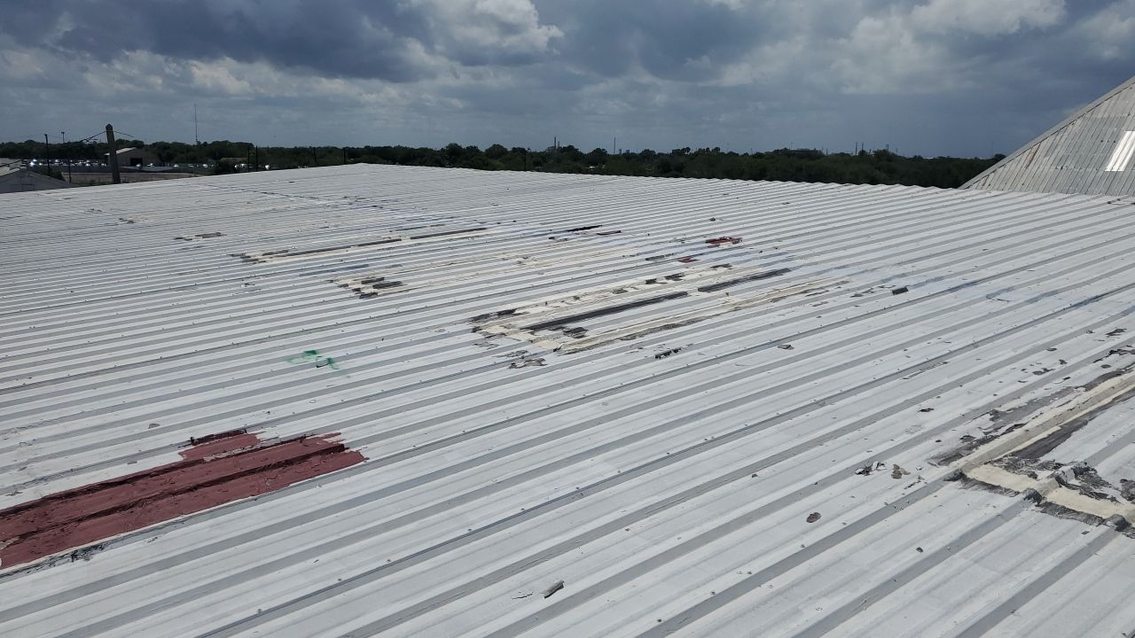 Commercial Roofing Installation using GAF 10 Year Acrylic System by Lighthouse Roofing