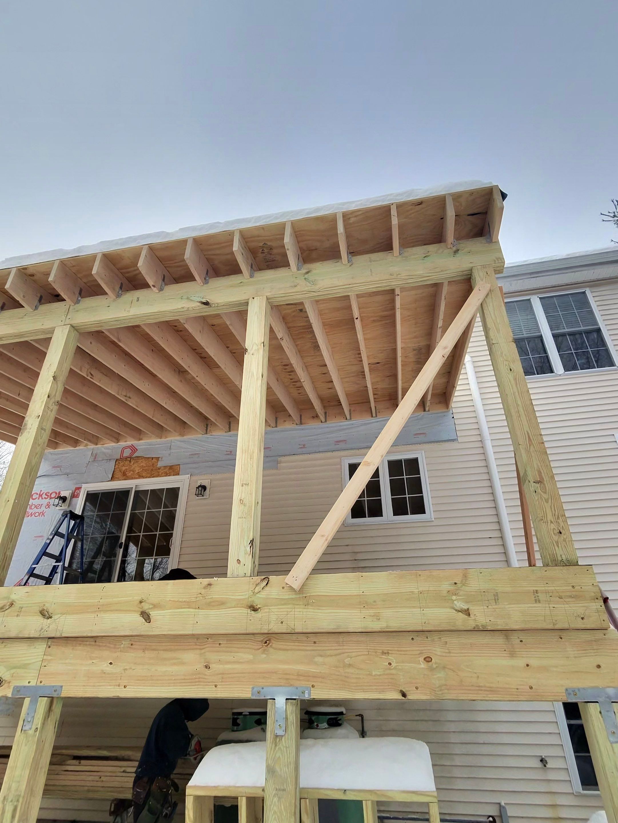 Nottingham Deck Demo - Three Season Build by Tall pine roofing