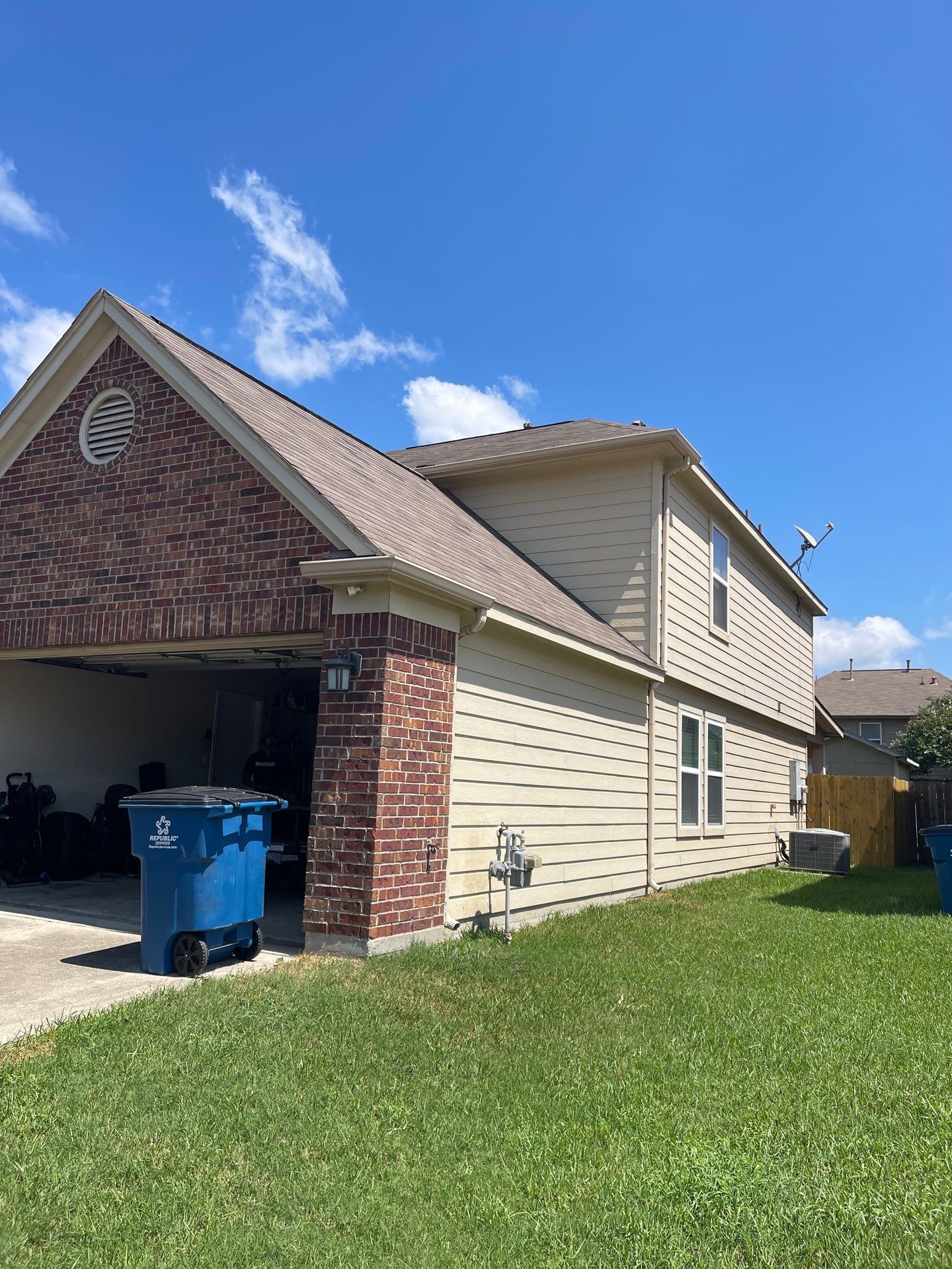 Residential Roofing Installation using Tamko Heritage® Series Rustic Black by CAP Roofing and Construction LLC