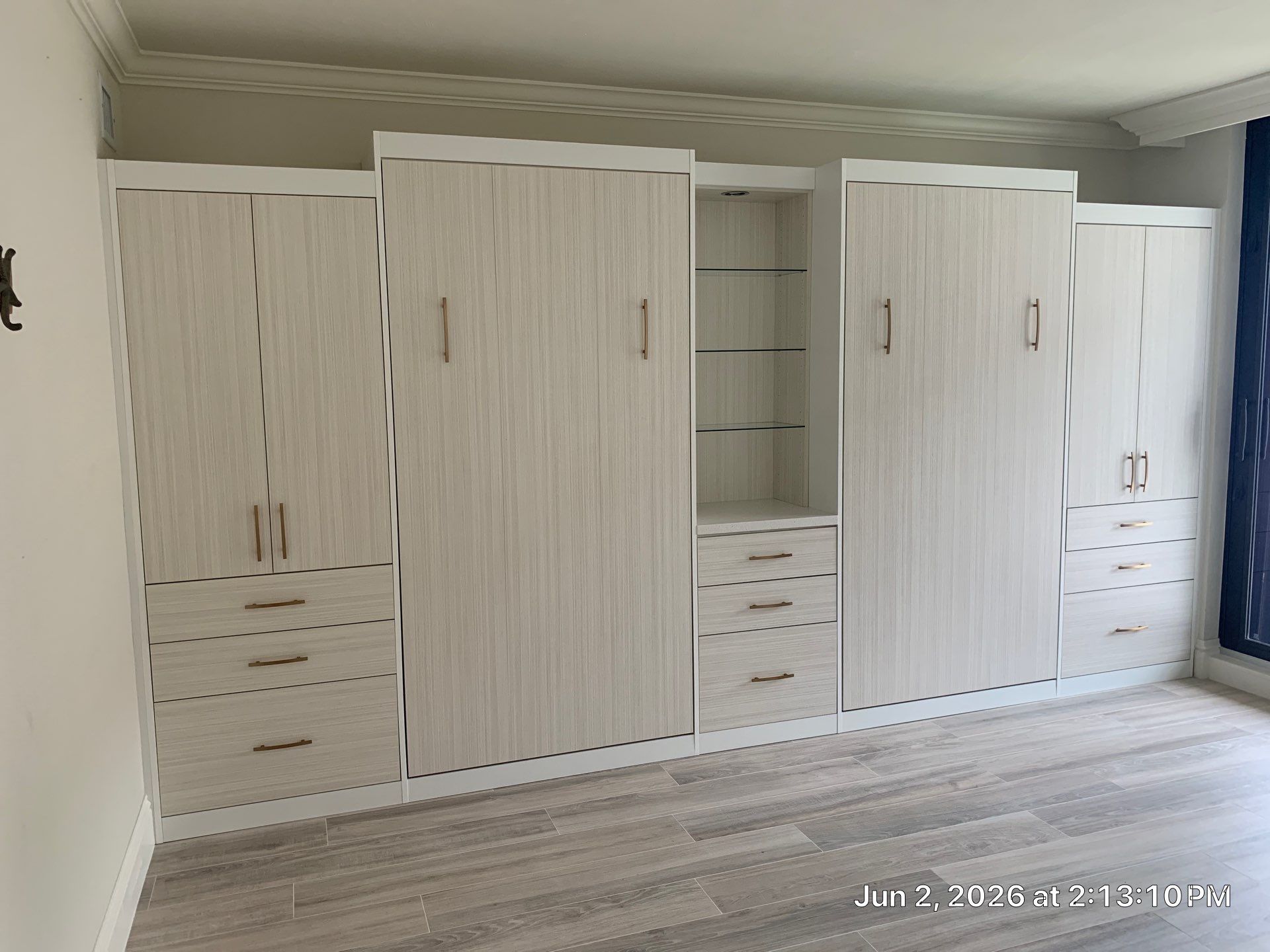 Beautiful Twin Murphy Beds with Plenty of Storage by More Space Place