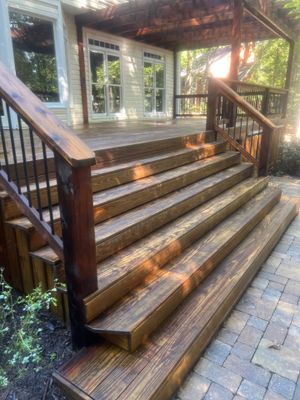 Wood Deck and Pergola using Wood Sealant