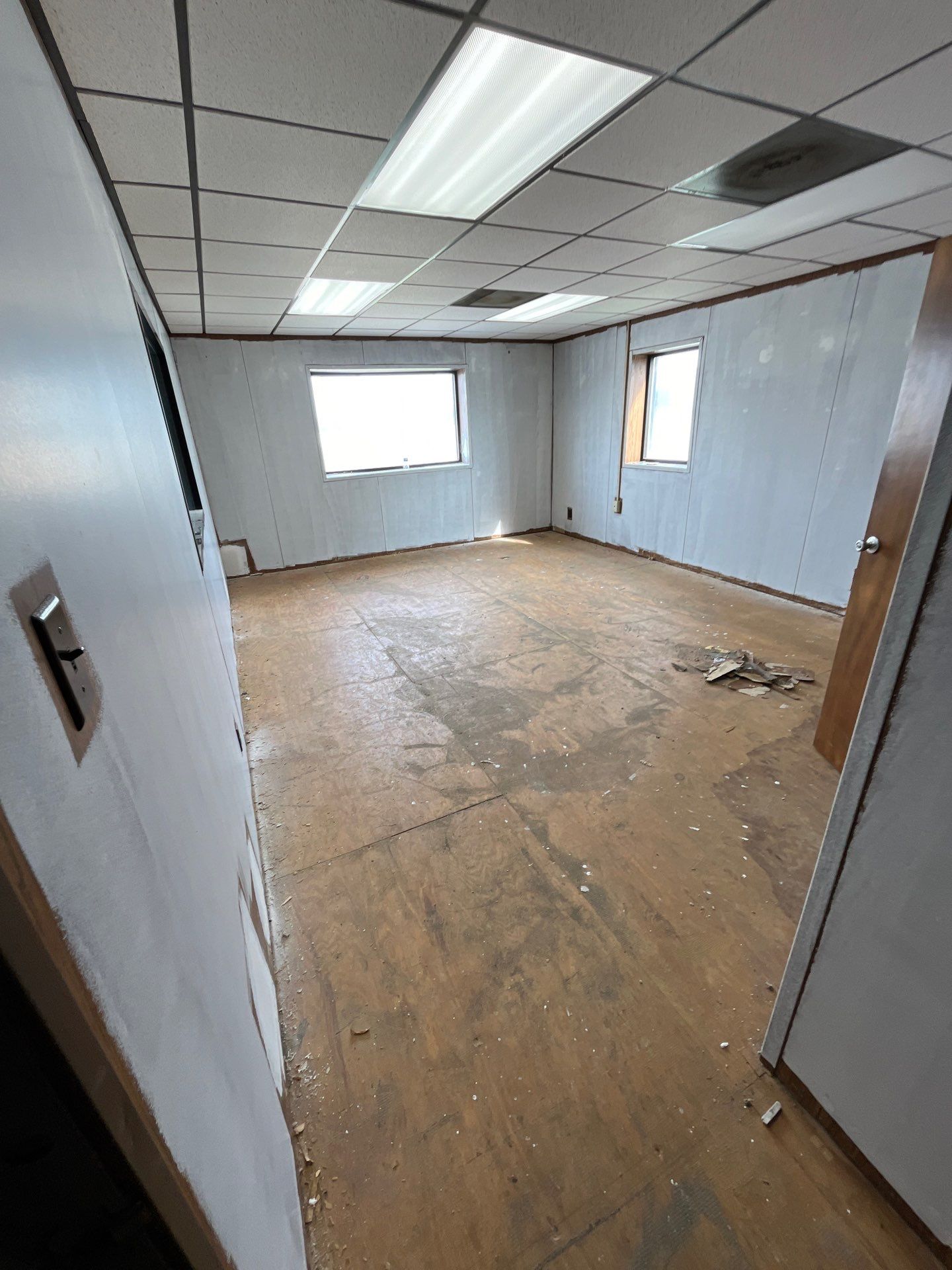 Commercial Remodel with Door Replacement  by L&T General Contractors and Restoration INC