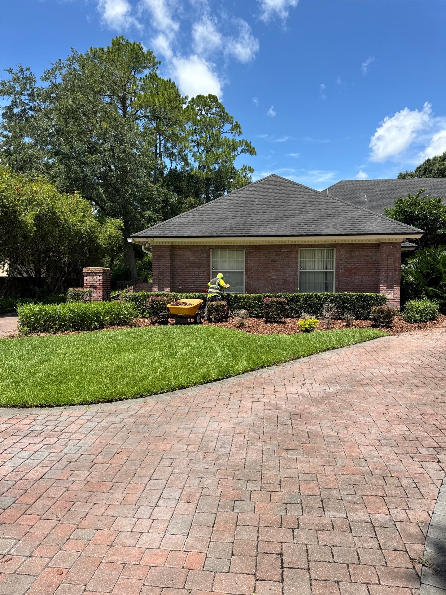 Deerwood Resident | Mulch Installation by ProGreen Services