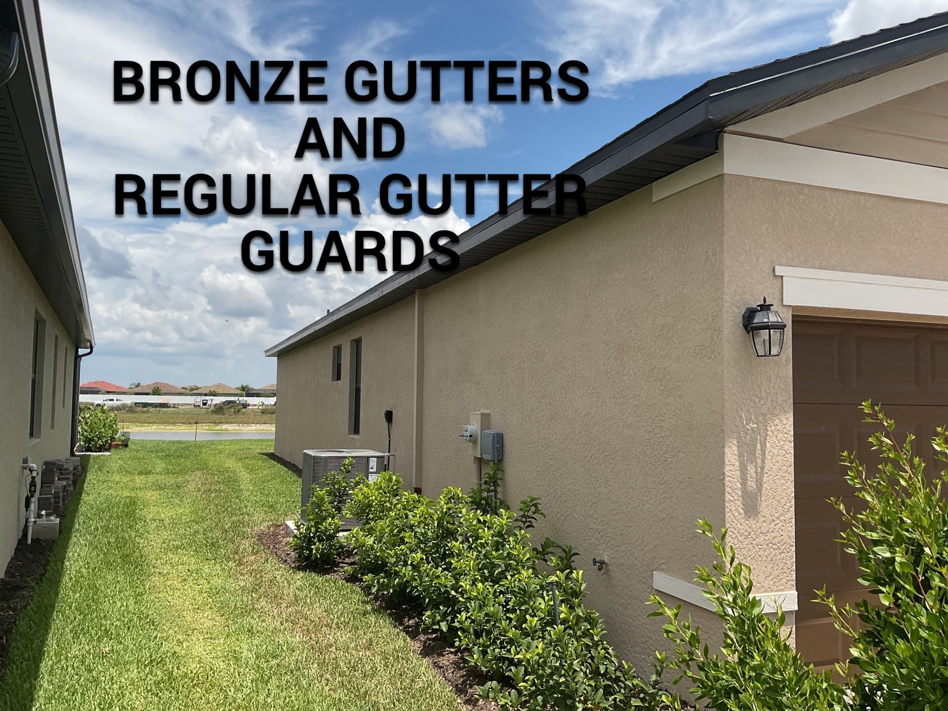 Brown Seamless Gutters for Homes in Fort Myers  by Gutter Professors