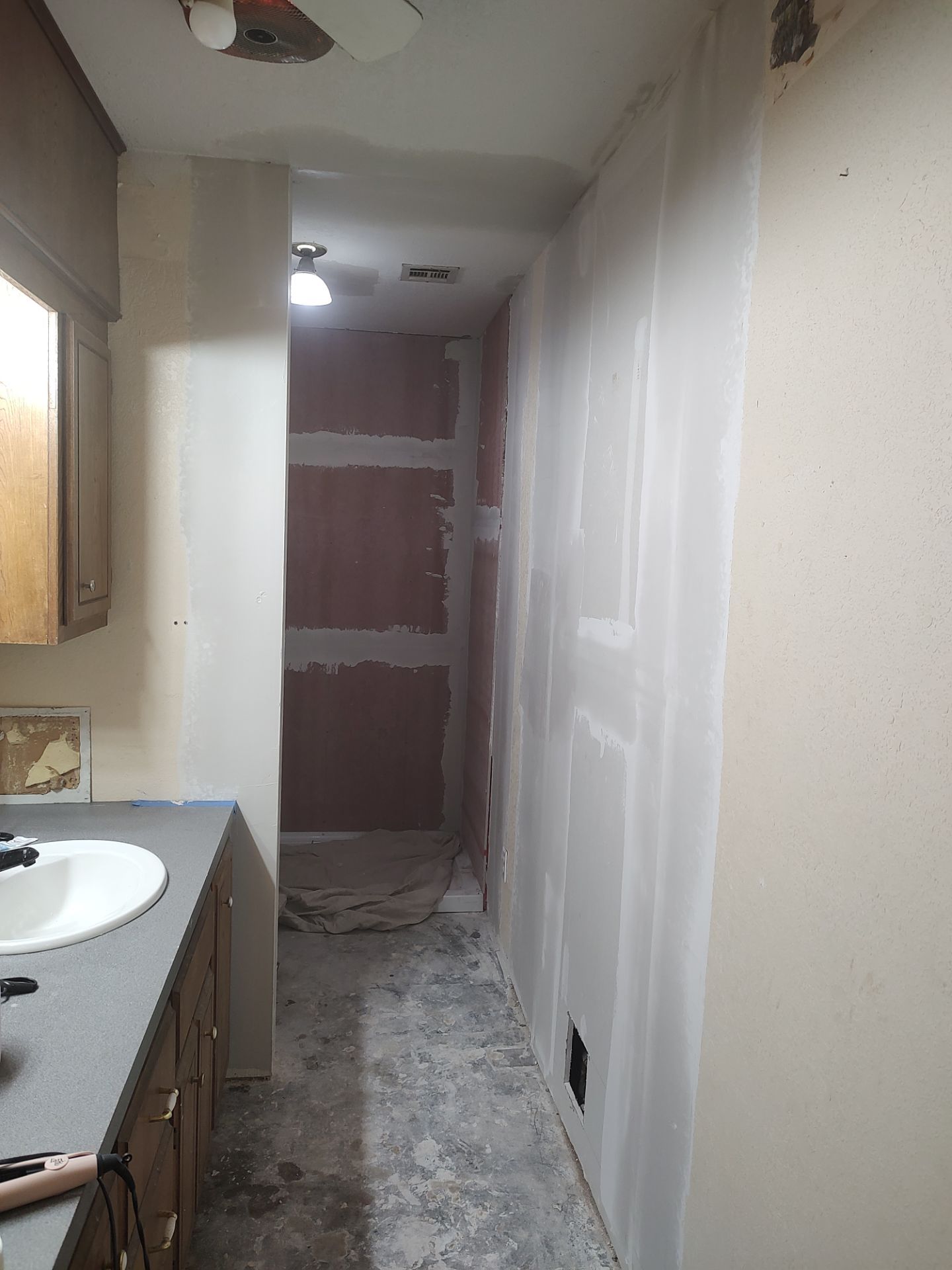Bathroom remodel w/shower upgrade by In & Out Construction & Remodeling, LLC