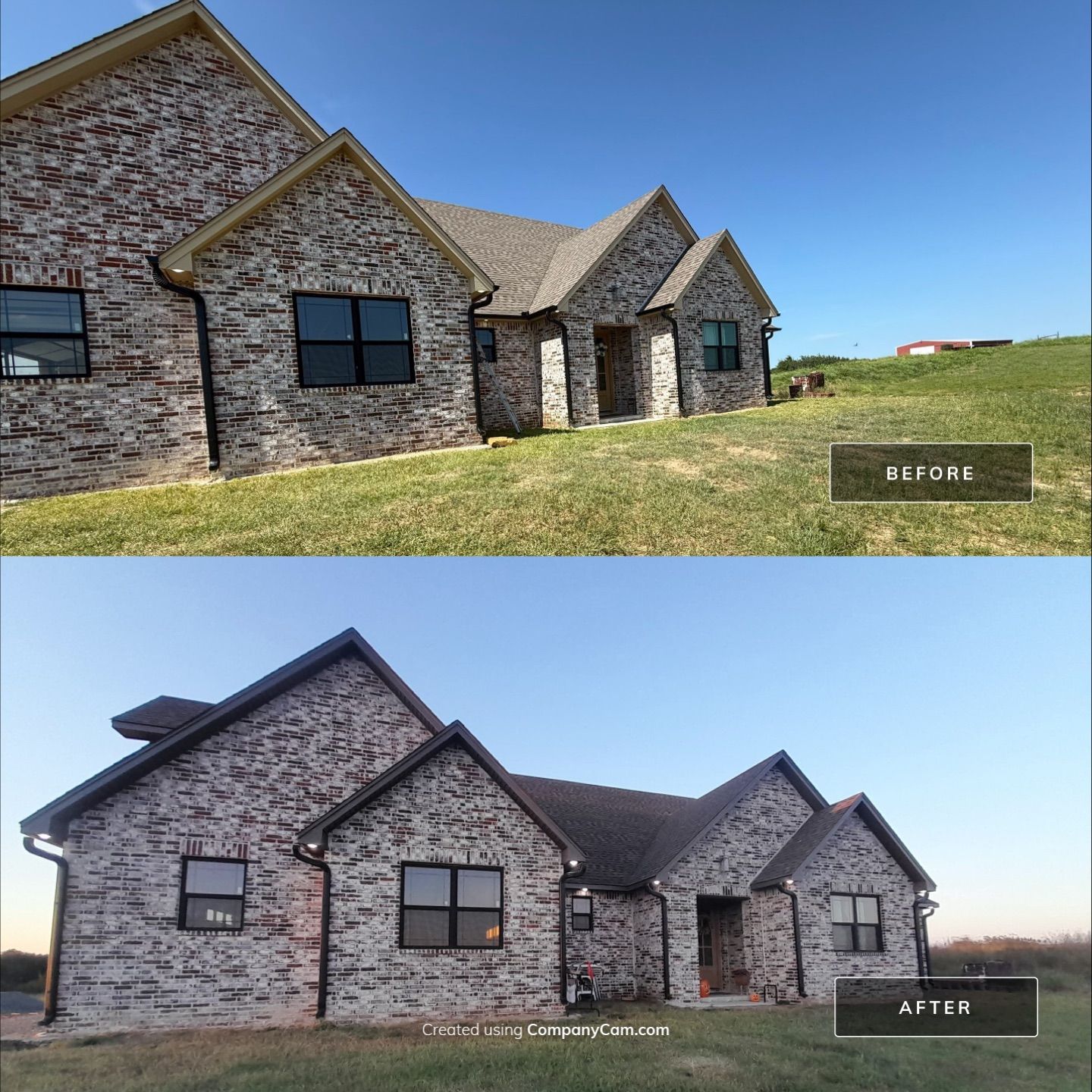 Fascia and door frames wrapped with PVC coil & soffit installation by In & Out Construction & Remodeling, LLC
