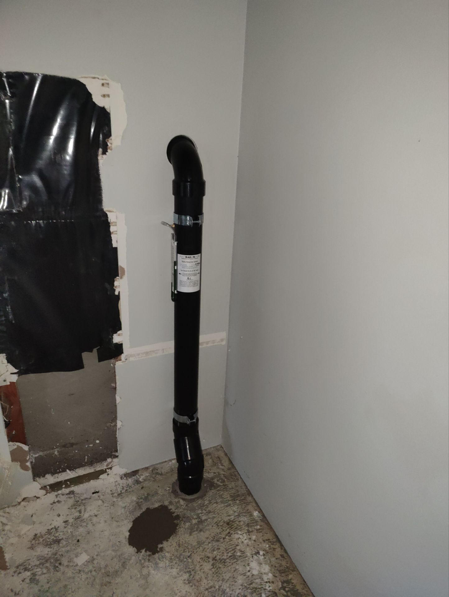Sub Slab Radon Mitigation System by JustRadon.Com