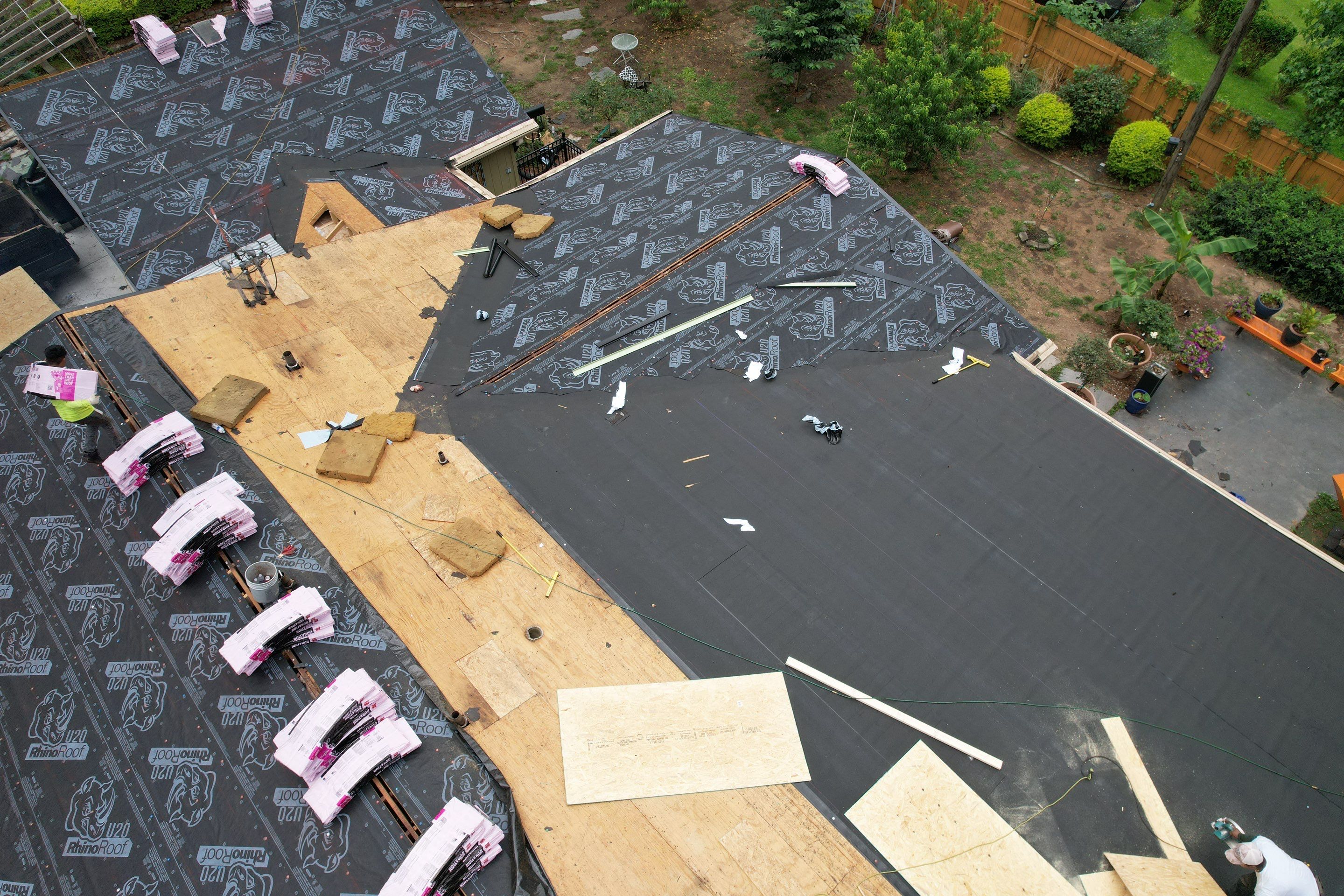 Residential Roofing Installation using Owens Corning by Inspector Roofing and Restoration