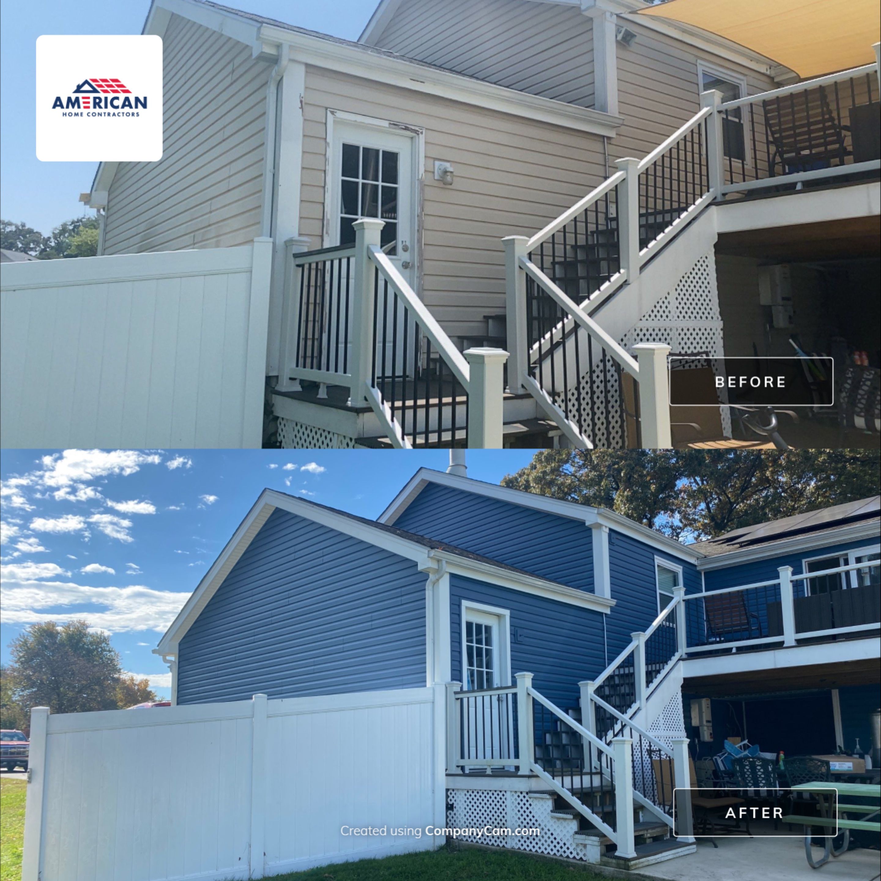 MASTIC Siding + Gutter Update by American Home Contractors