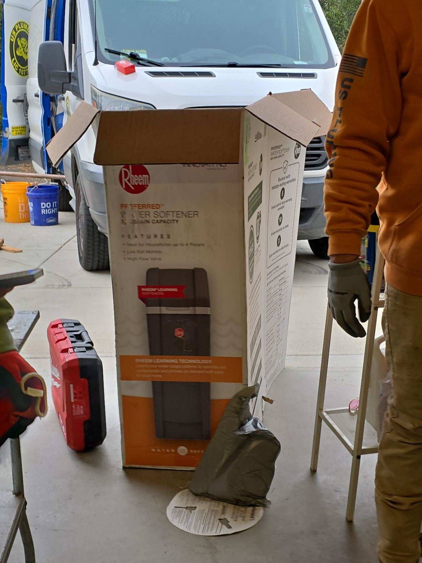 Water Softener, Moen Flo, and Tankless Water Heater Installation by Us Plumbing