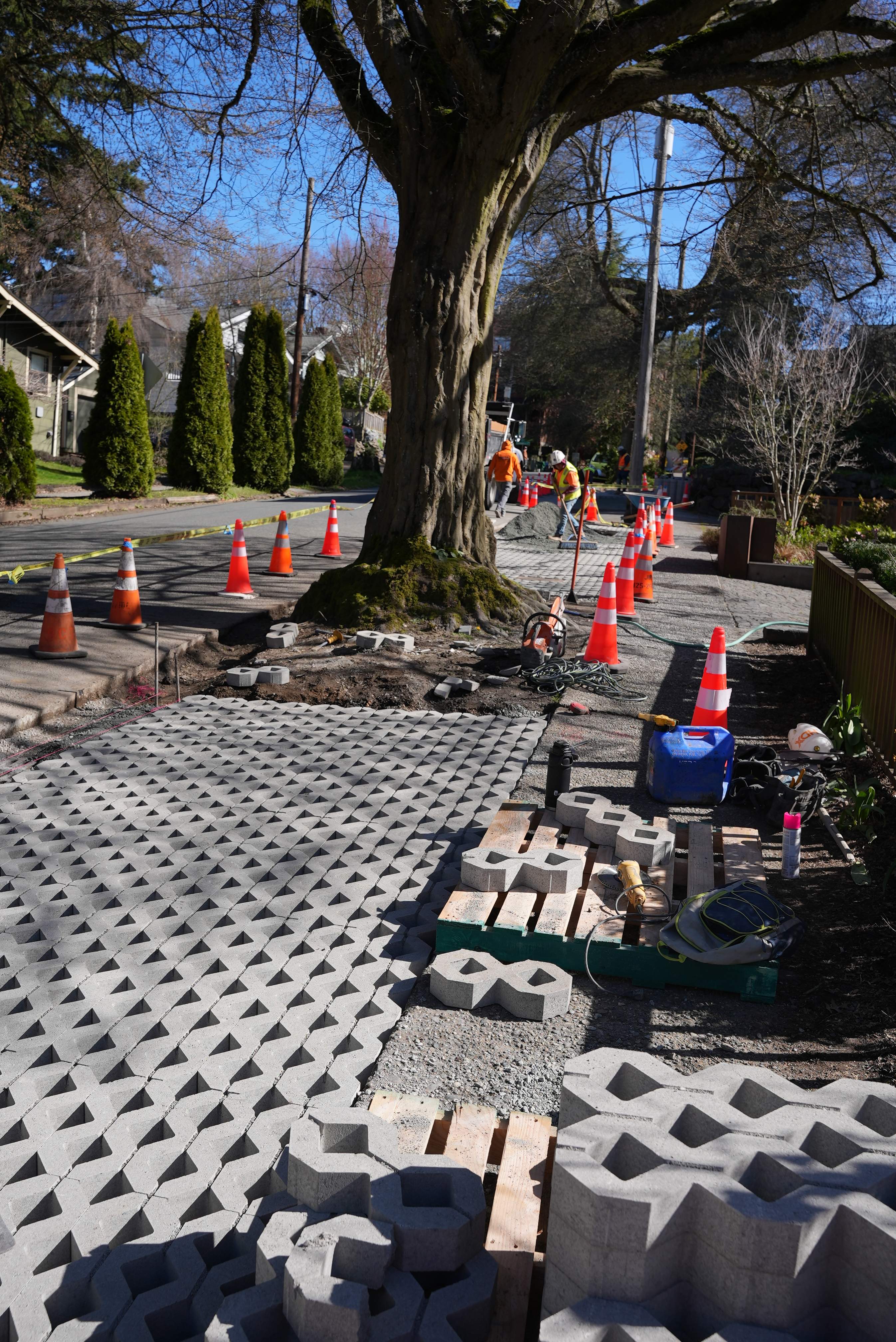 Russell | Turfstone Pavers Driveway  by Jireh Asphalt & Concrete Inc 