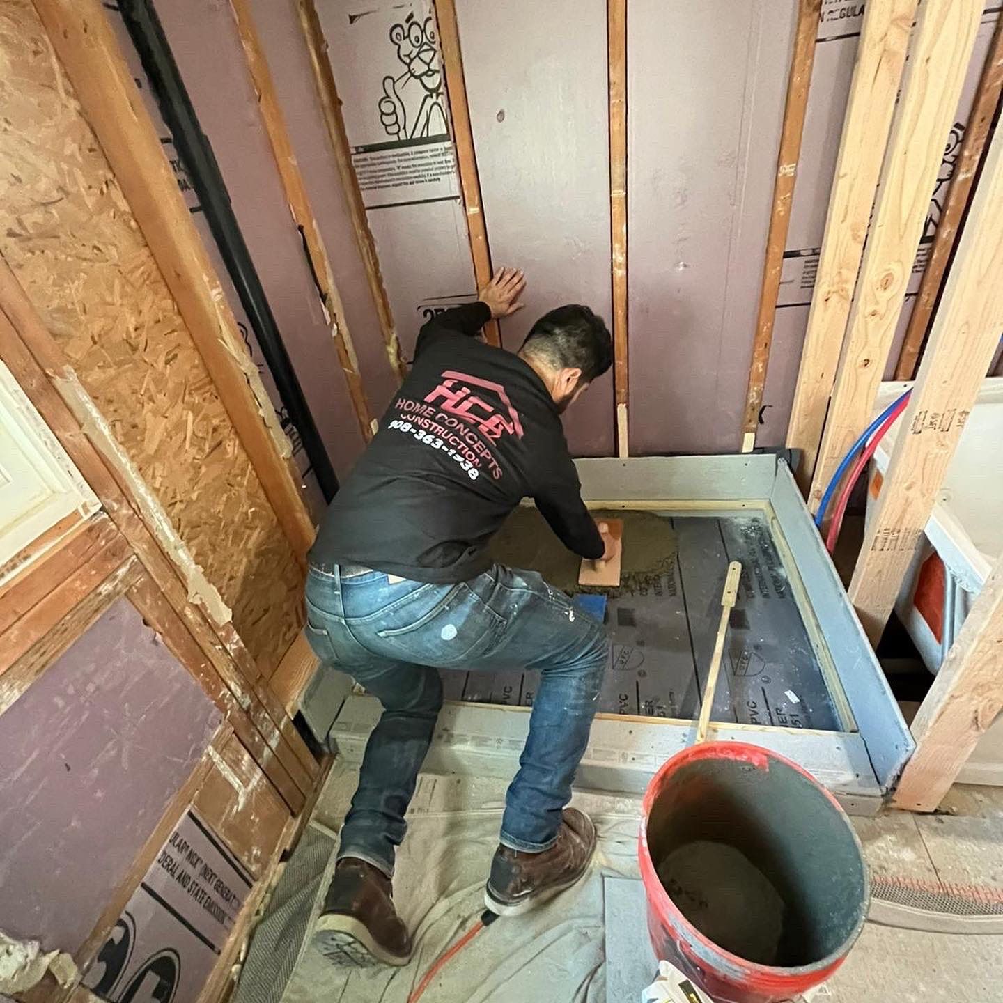 Bathroom Remodel using Tile by Home Concepts Construction