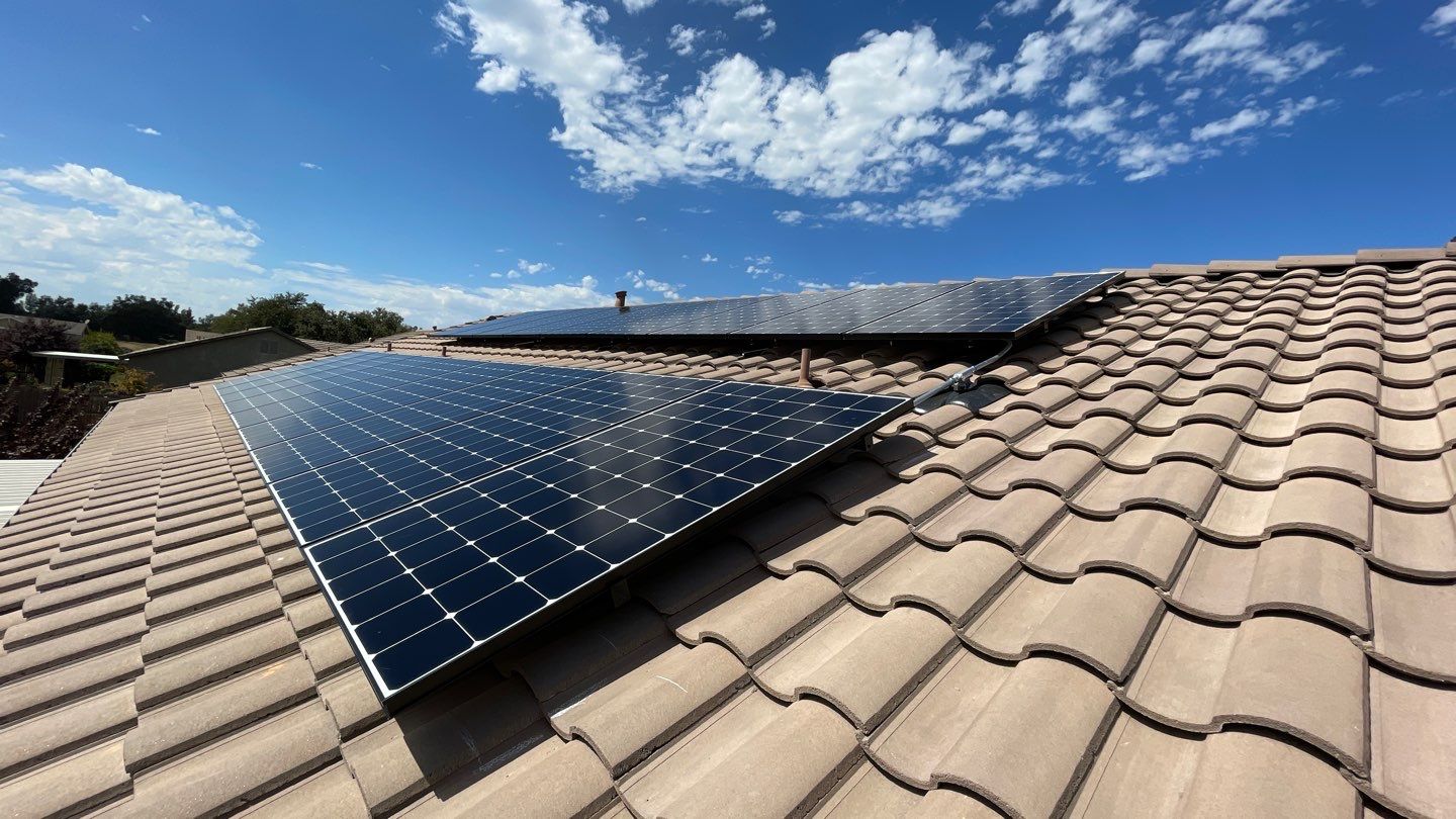Solar Panel Installation using Solar Panels by Byers Enterprises 