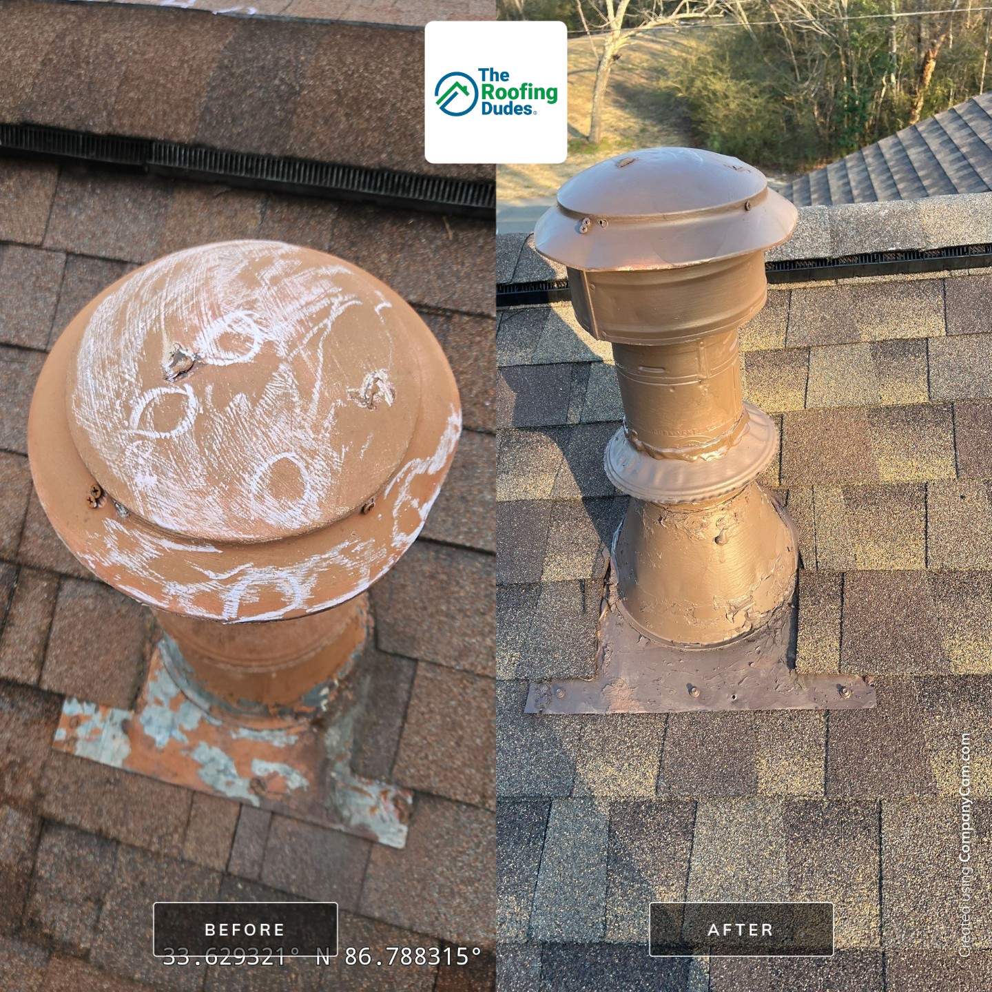 Roof Replacement (Barkwood) and Tree Removal in Birmingham  by The Roofing Dudes