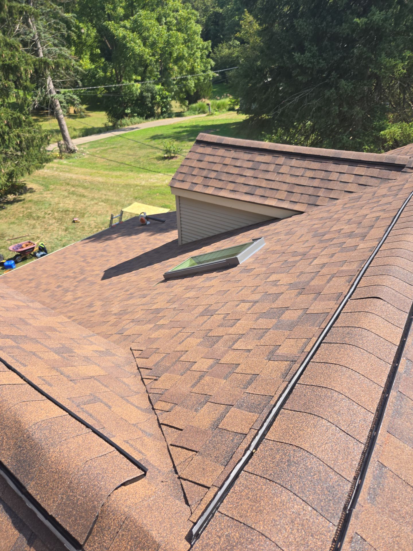 Atlas Pinnacle, Color, Burnt Hickory, Drip Edge, Color, Royal Brown by Eagle Eye Roofing