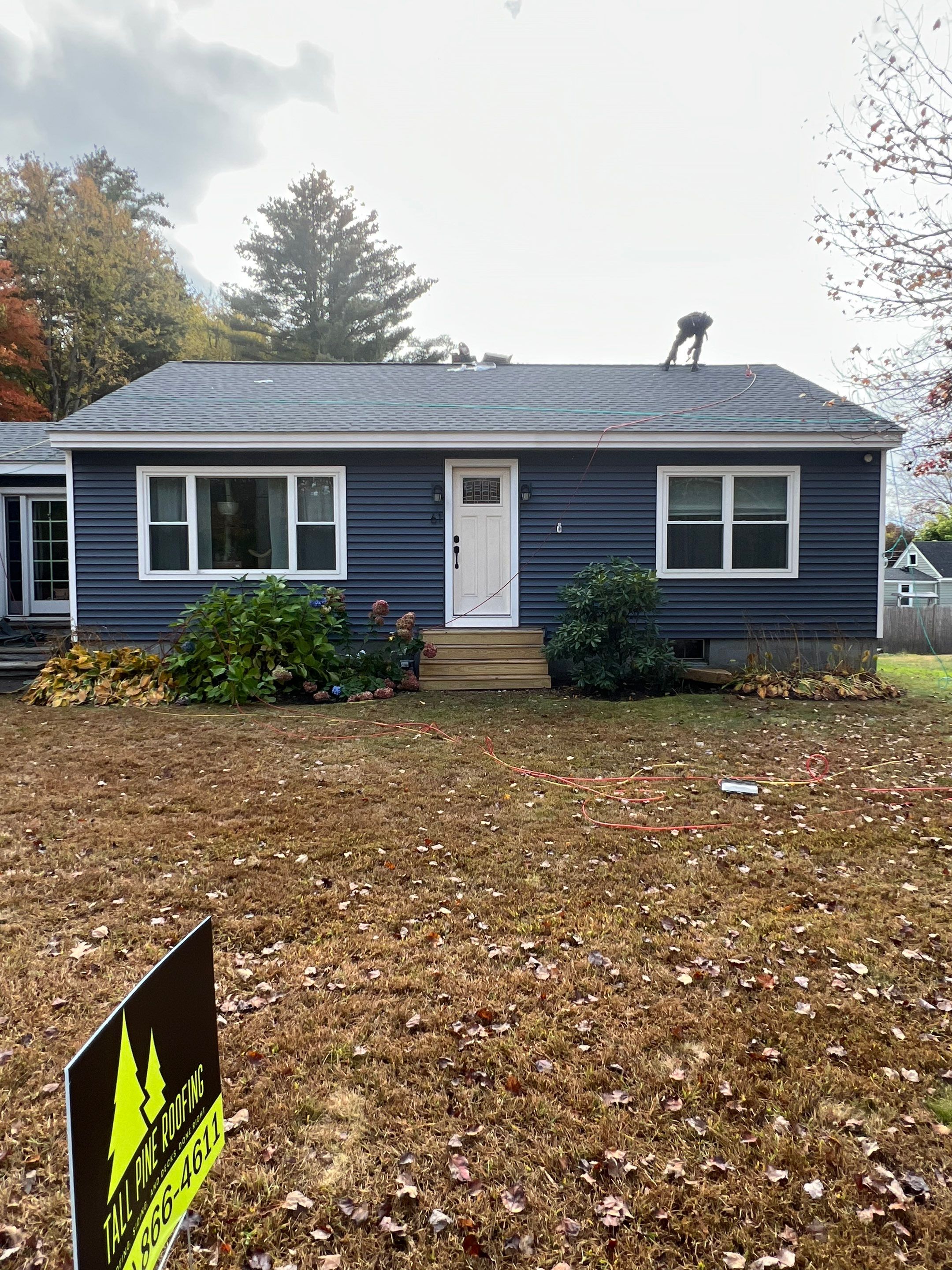 New Roof and Gutters in Rochester New Hampshire by Tall pine roofing