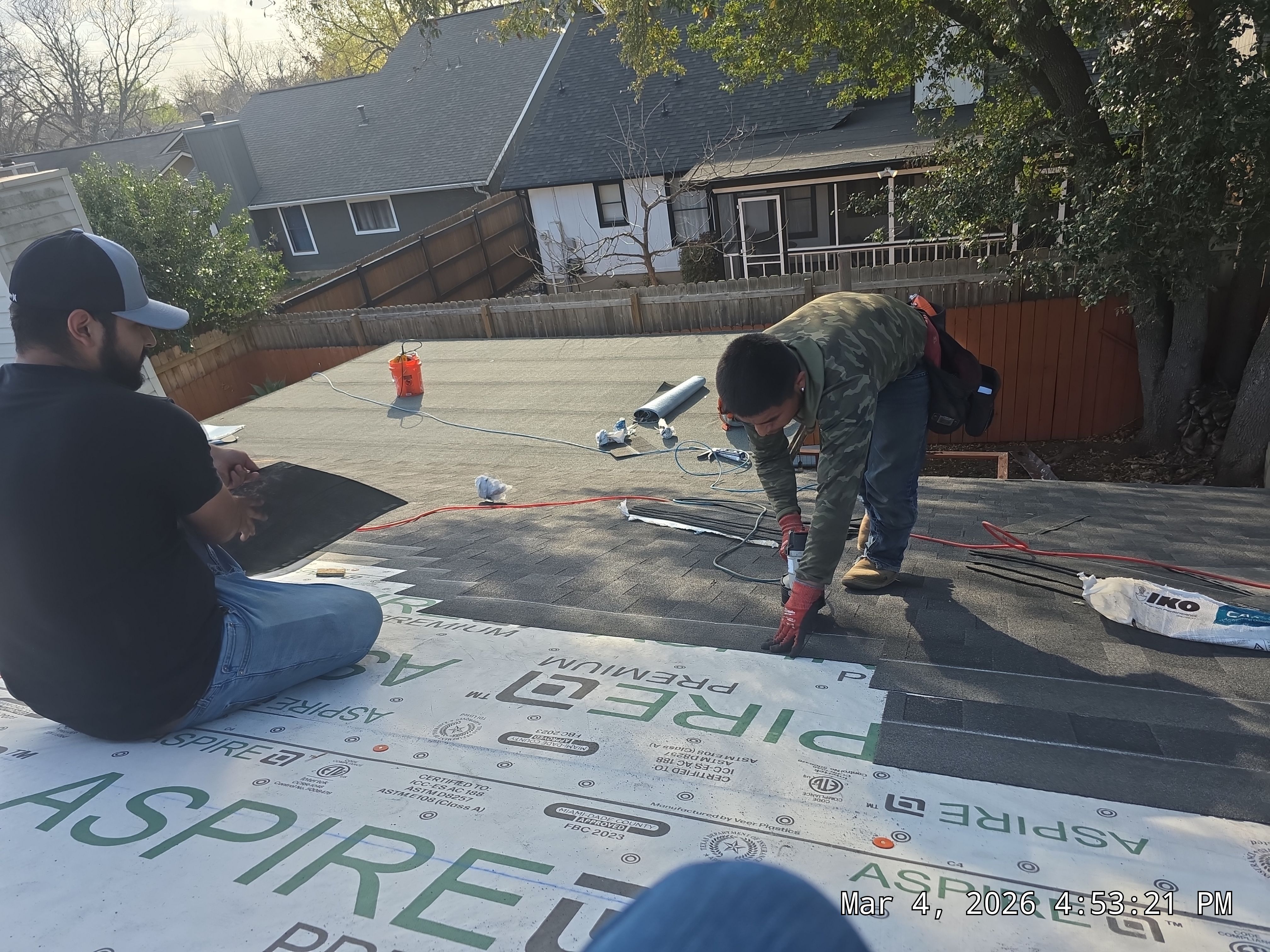 Architectural Shingle Roofing Replacement and Gutter Restoration in Austin by Caliber Restoration LLC